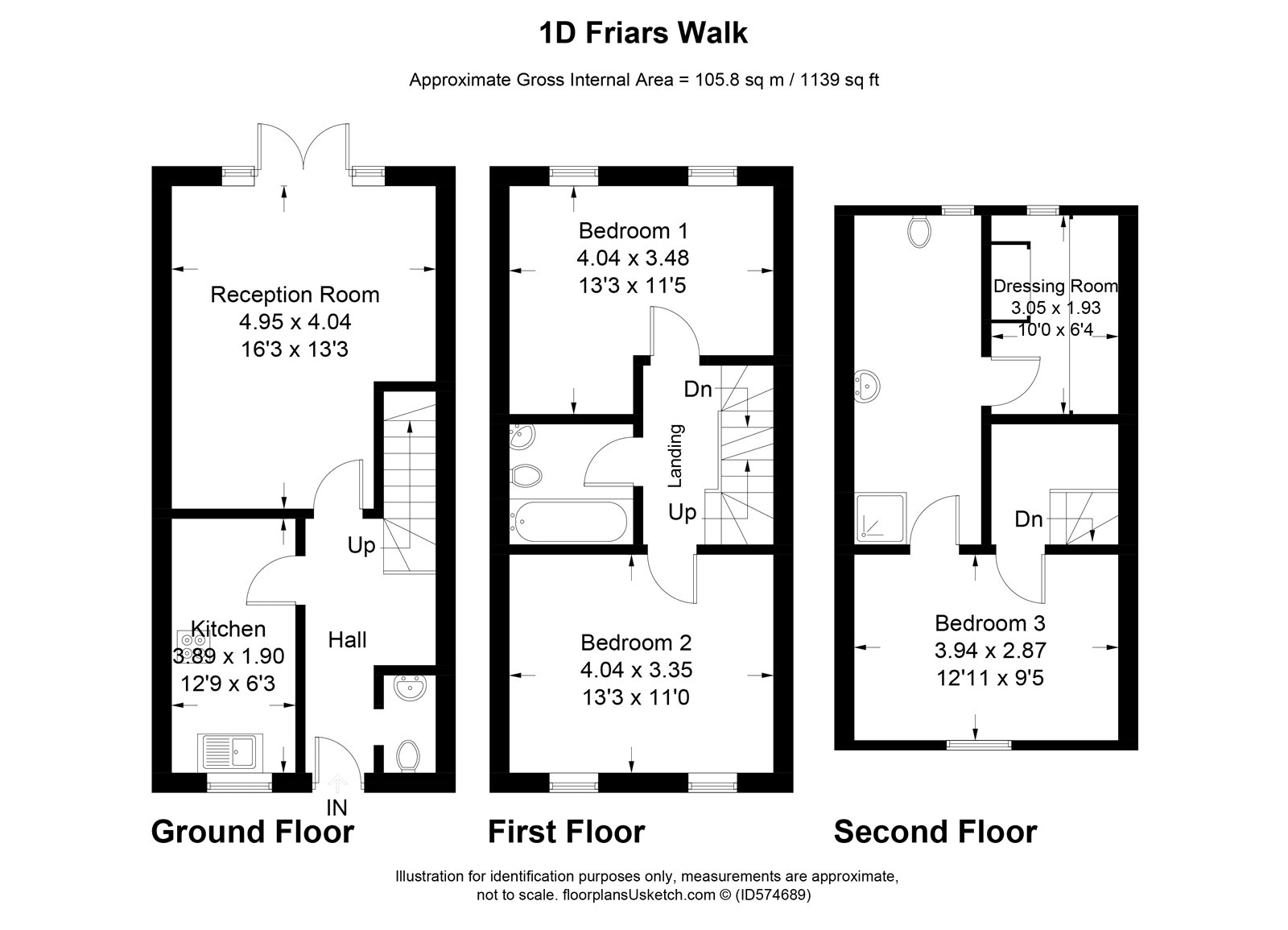 1D, Friars Walk, Dunstable floorplan