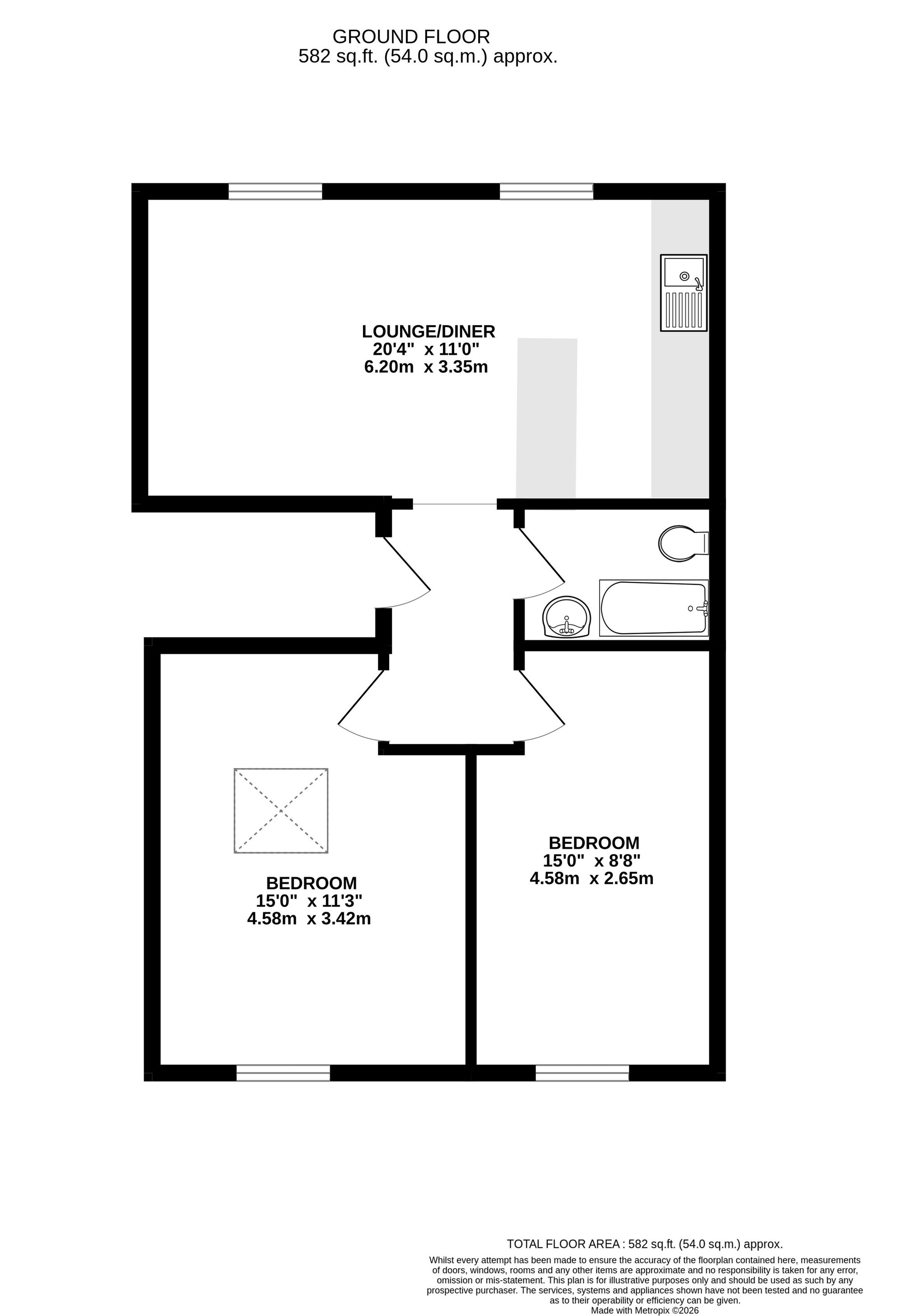 Top Floor Flat, 31 West Park, Clifton, Bristol floorplan