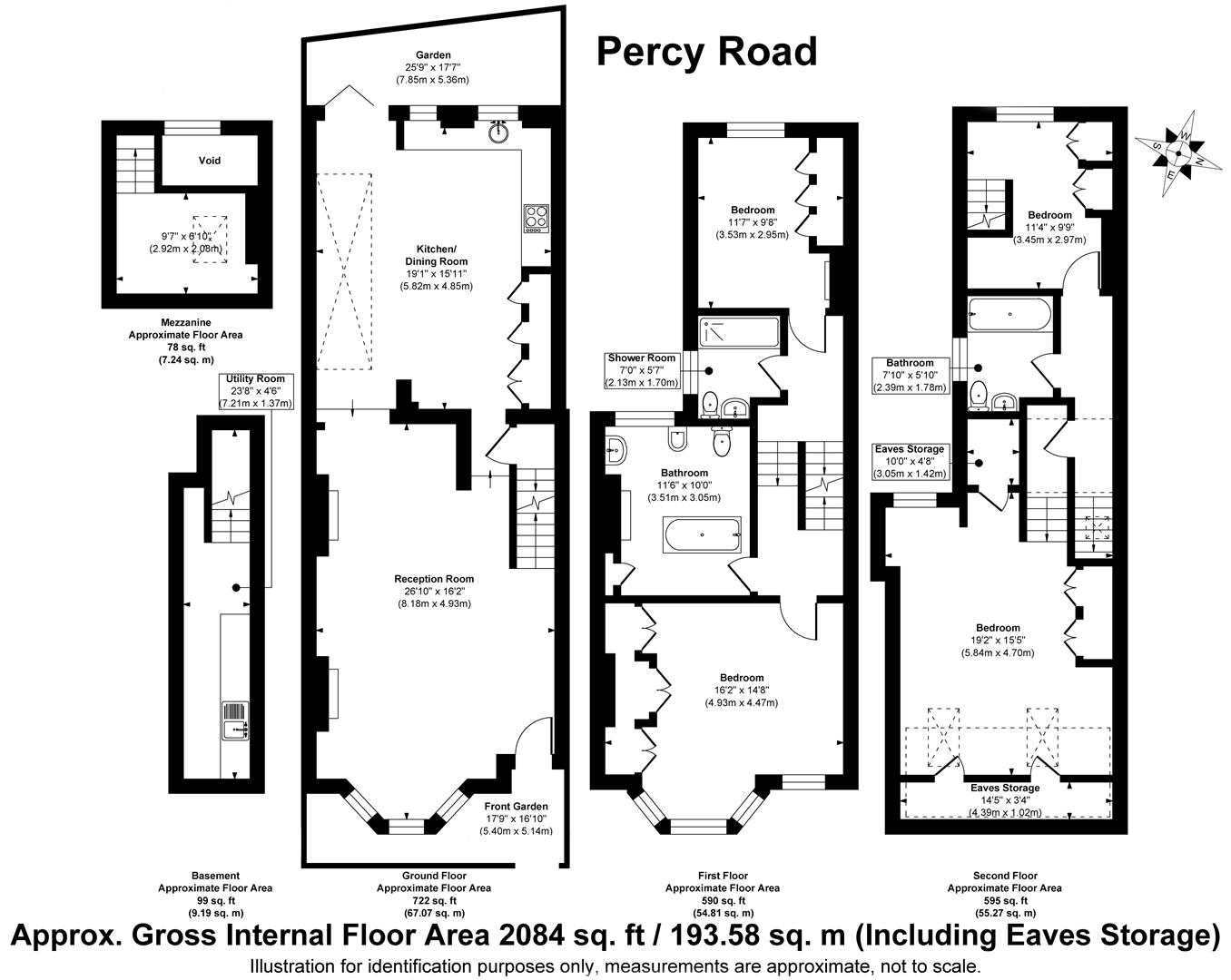 129, Percy Road, London floorplan