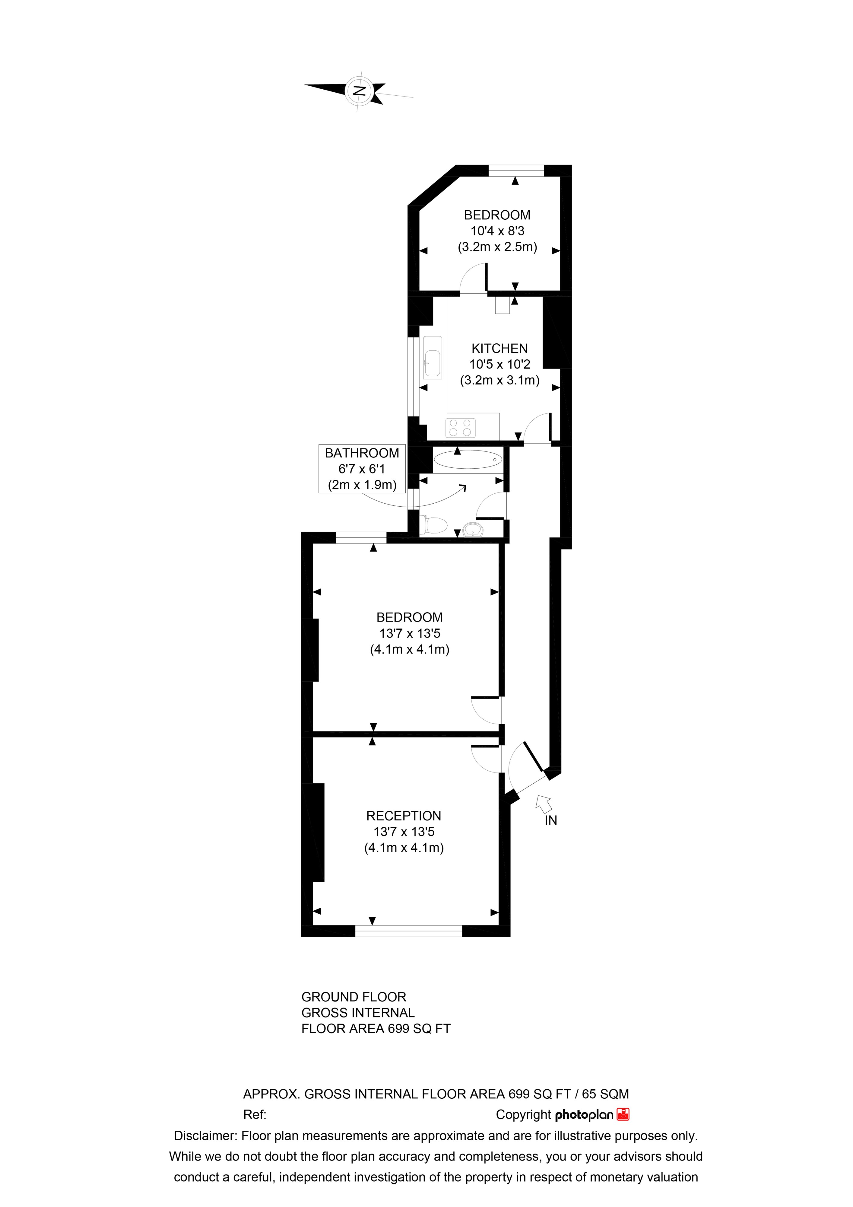 2 Bedrooms Flat to rent in Honeybourne Road, West Hampstead NW6