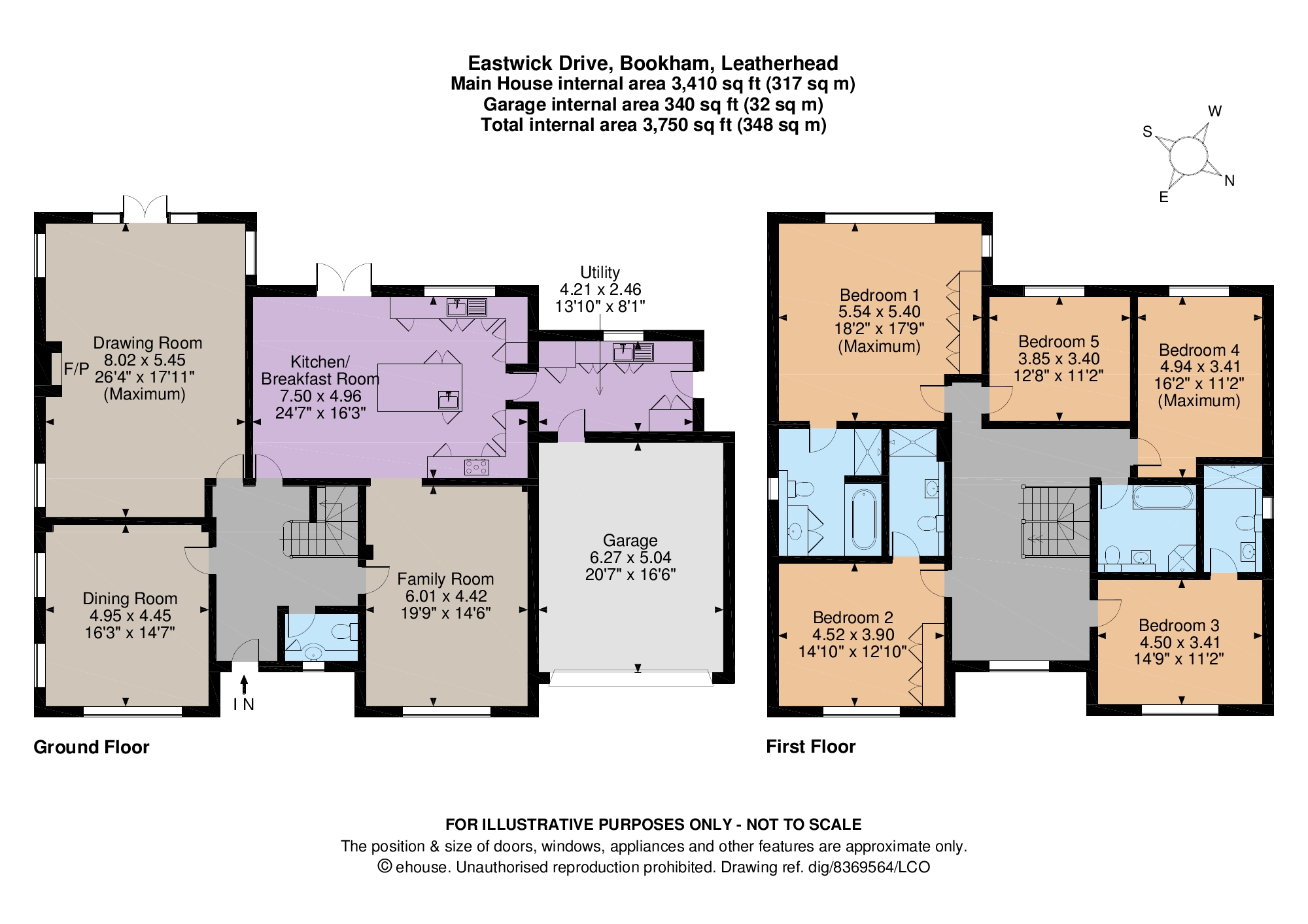 5 Bedrooms Detached house for sale in Eastwick Drive, Bookham, Leatherhead, Surrey KT23