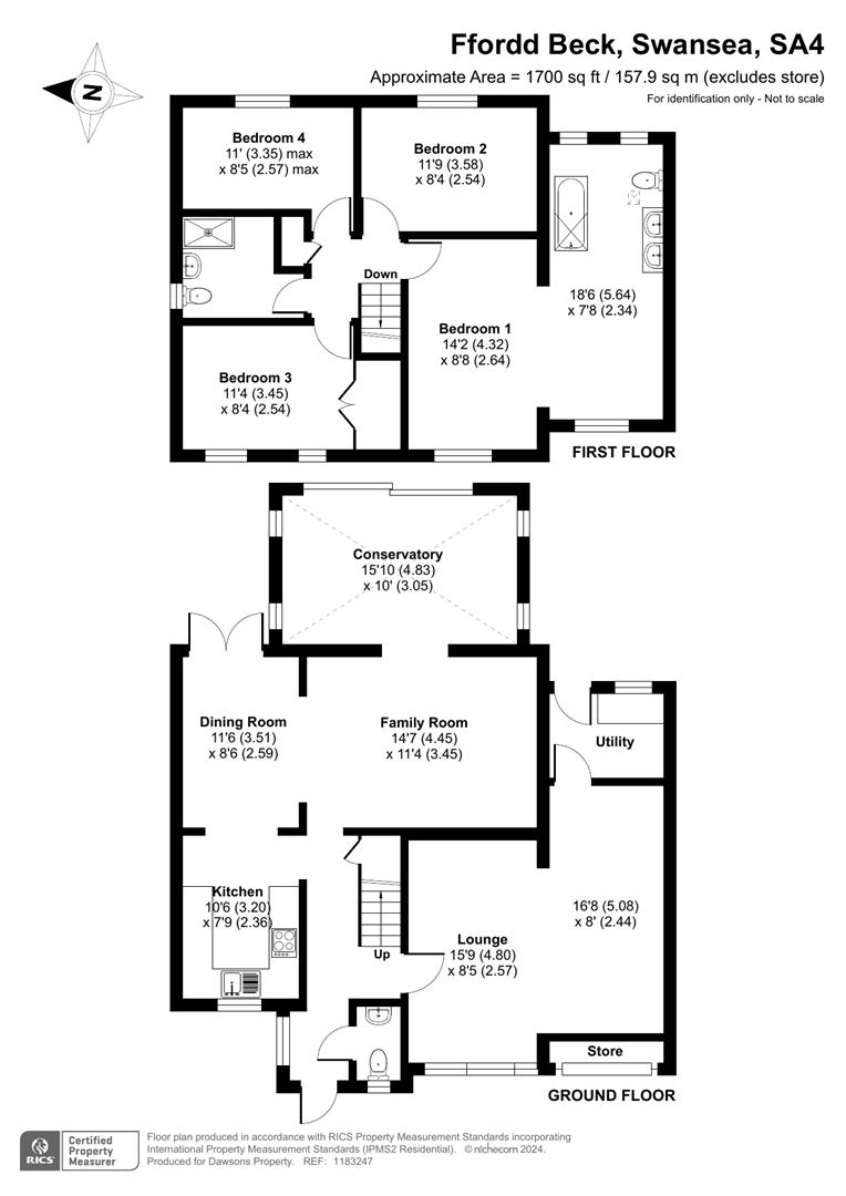 54, Ffordd Beck, Swansea floorplan