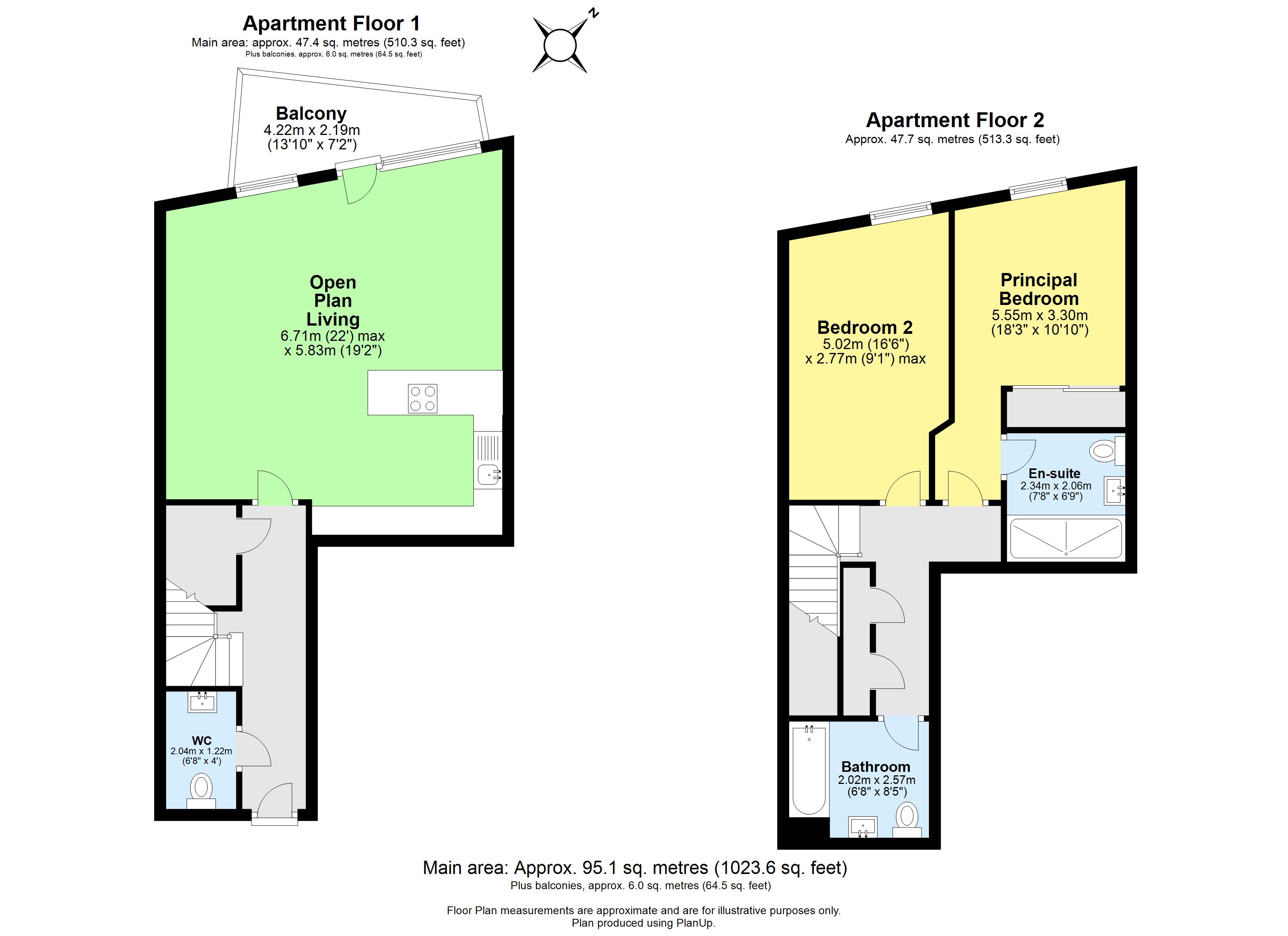 Flat 613, 4, Station Square, Cambridgeshire floorplan