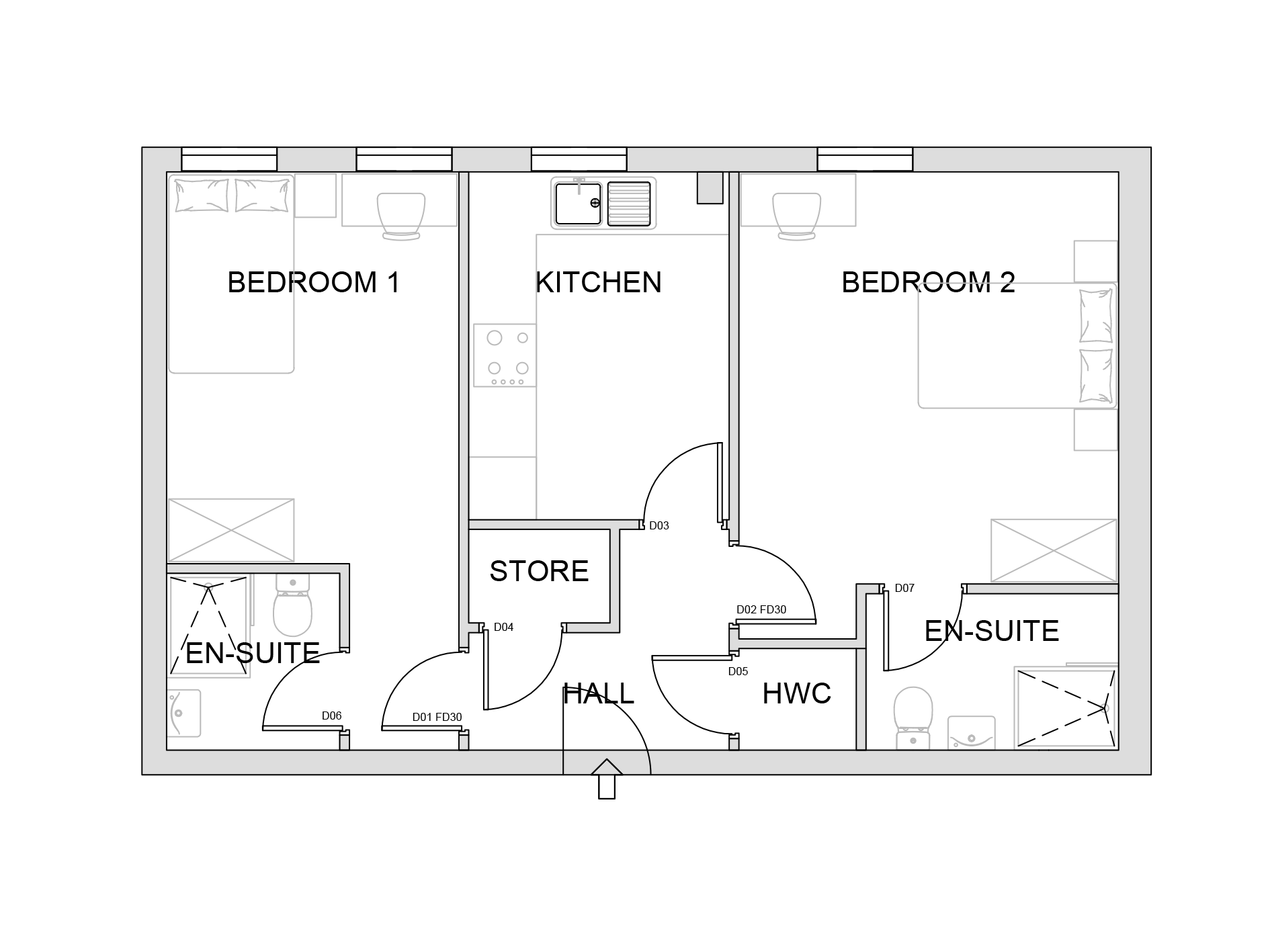 Beecroft Court, Cannock floorplan