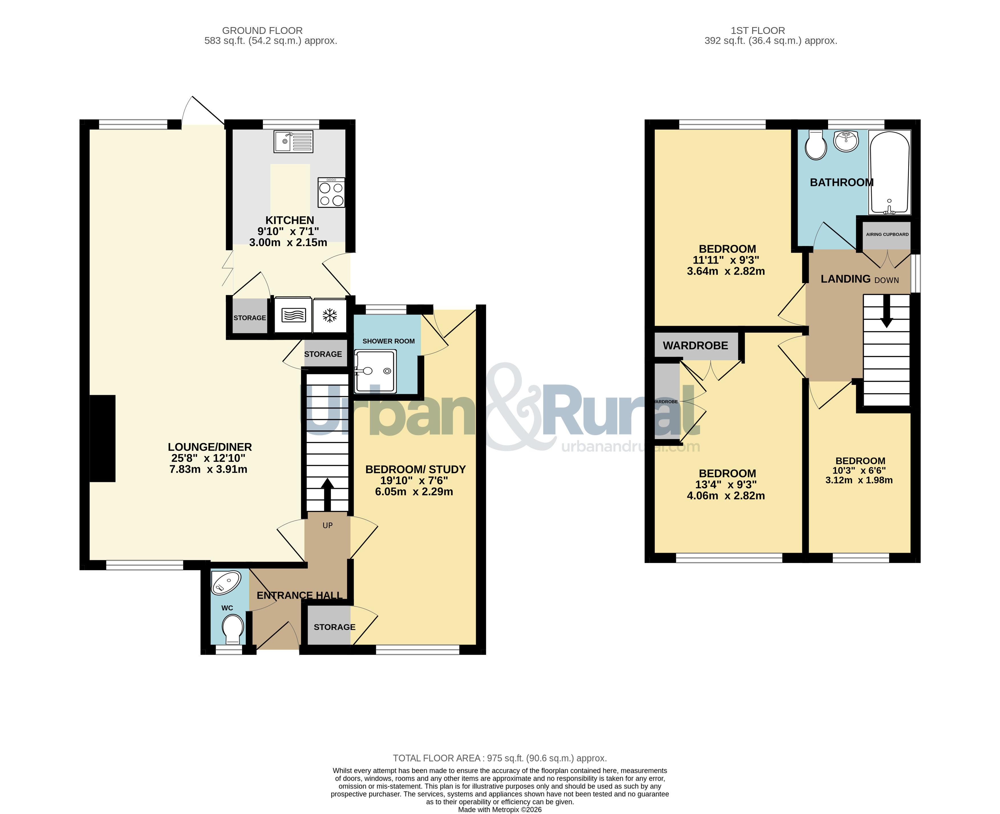 88, Tyne Crescent, Bedfordshire floorplan
