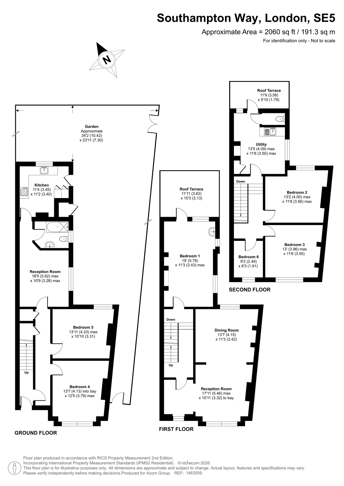 43, Southampton Way, London floorplan