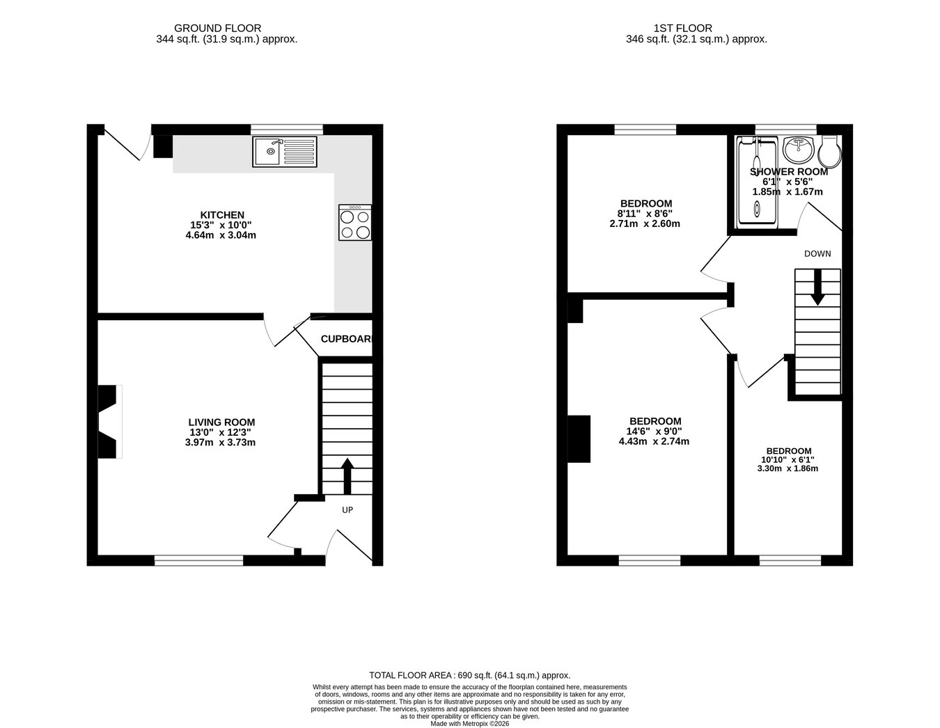 10, Neuadd Terrace, Brecon floorplan