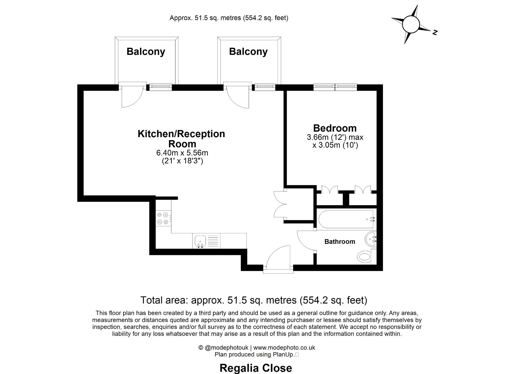 221 Banyan Court, 2 Regalia Close, Greater London floorplan