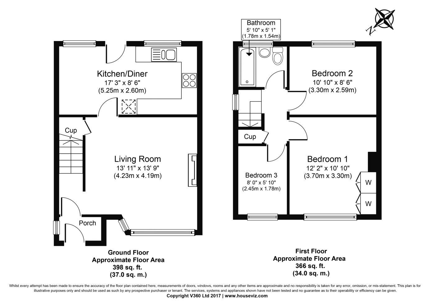 3 Bedrooms Semi-detached house to rent in Wordsworth Road, Addlestone KT15