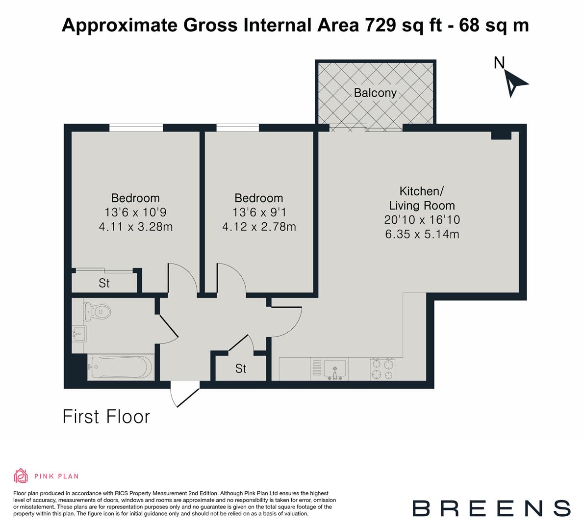 Flat 58, Altius Court, London floorplan