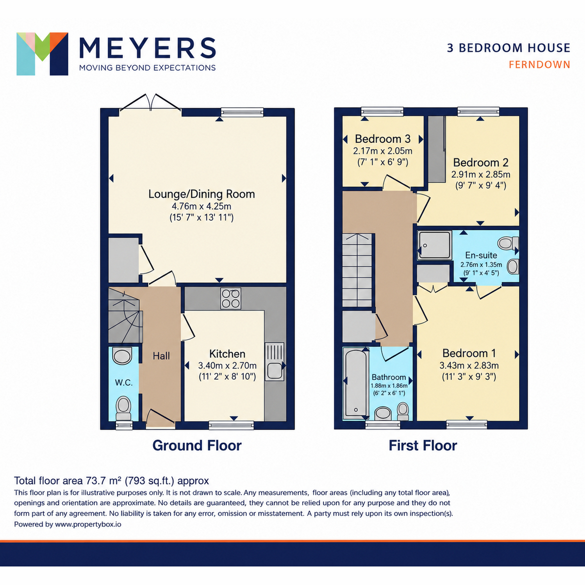 21, St Cleeve Way, Ferndown floorplan