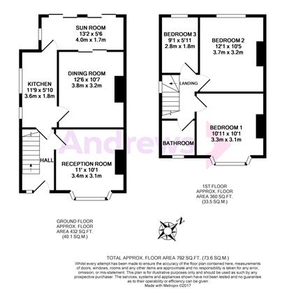 13, Derwent Avenue, OXFORD floorplan