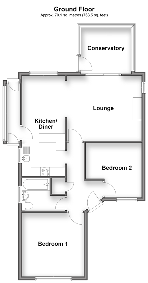 Rosedene Close Woodingdean, Brighton floorplan