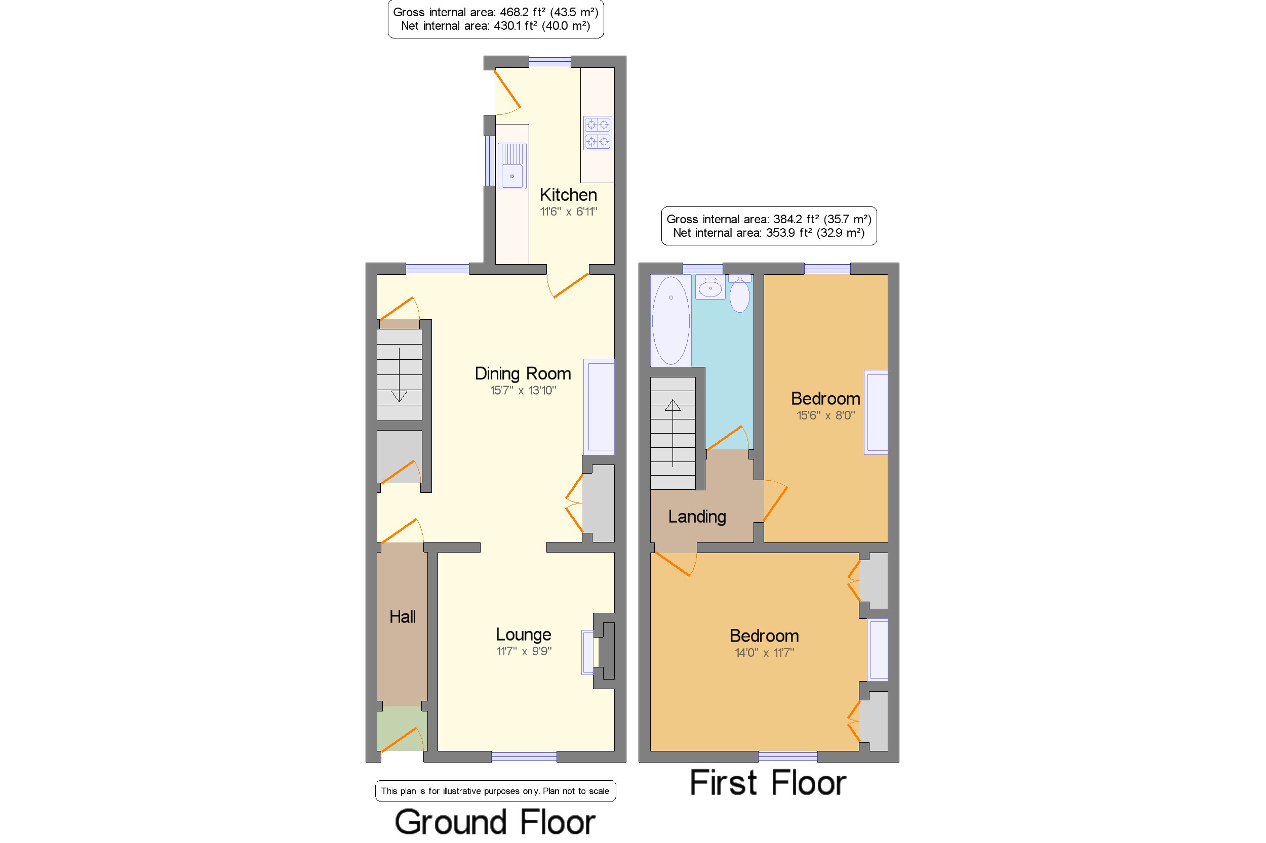 2 Bedrooms Terraced house for sale in Blackburn Road, Heapey, Chorley, Lancashire PR6