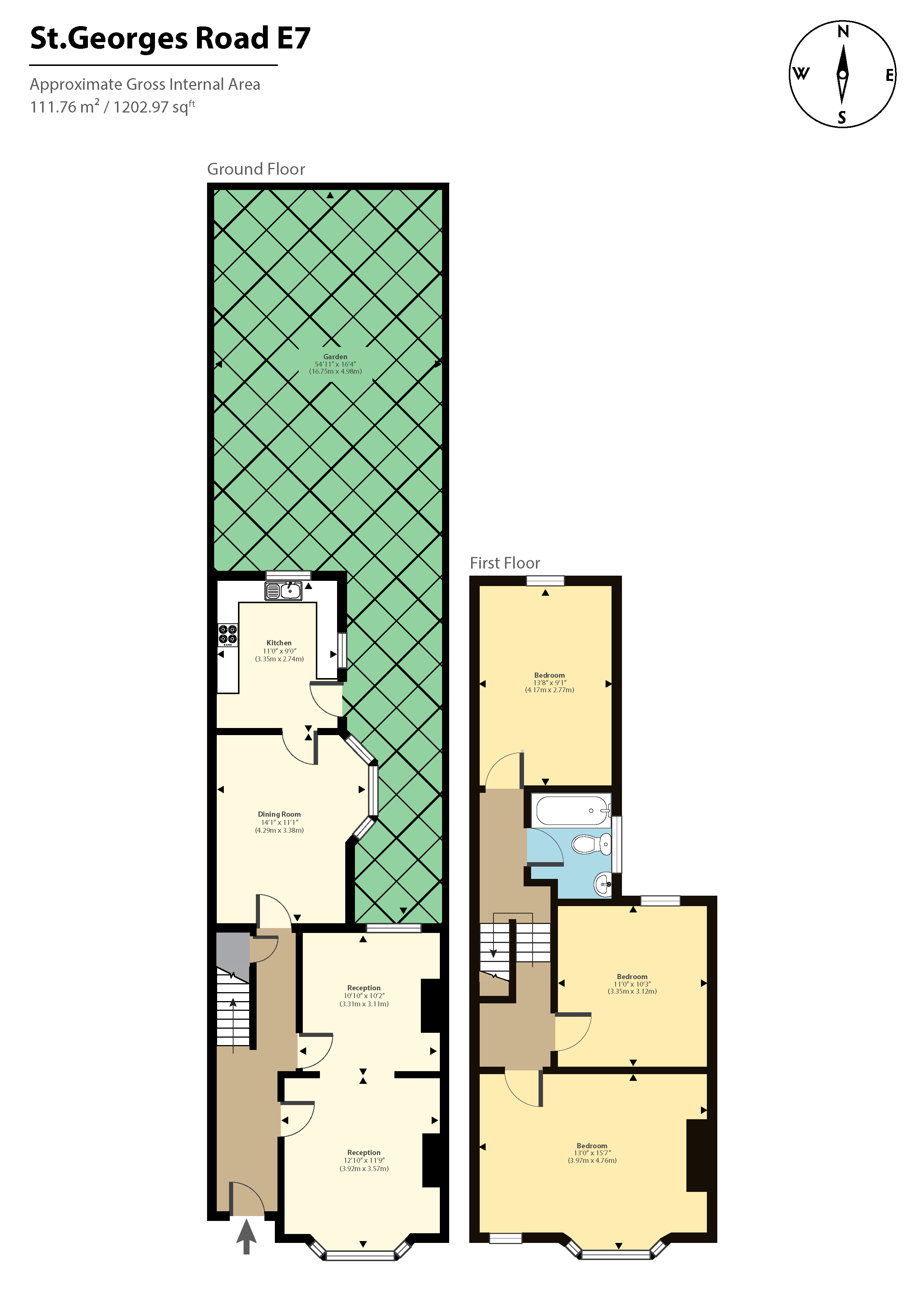 51, St. Georges Road, London floorplan