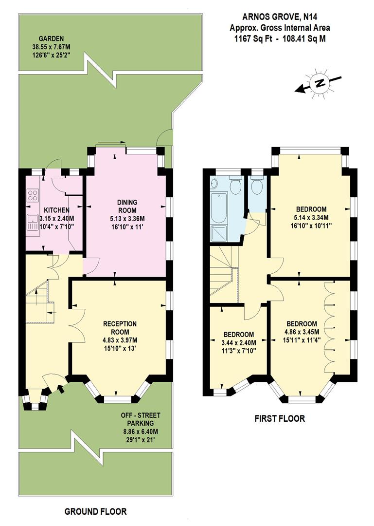 93, Arnos Grove, London floorplan
