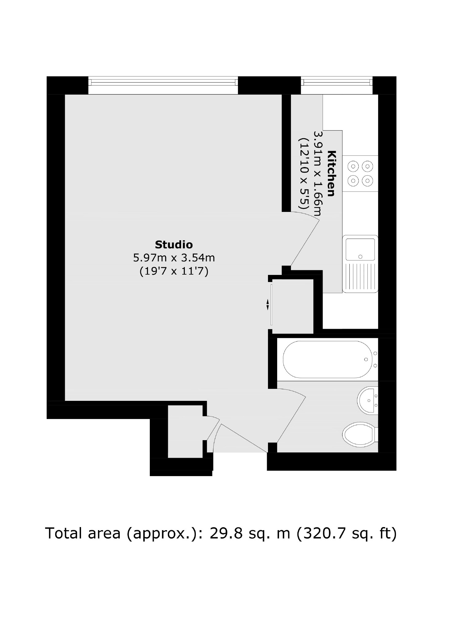Flat 31, Narvic House, 125, Flaxman Road, London floorplan