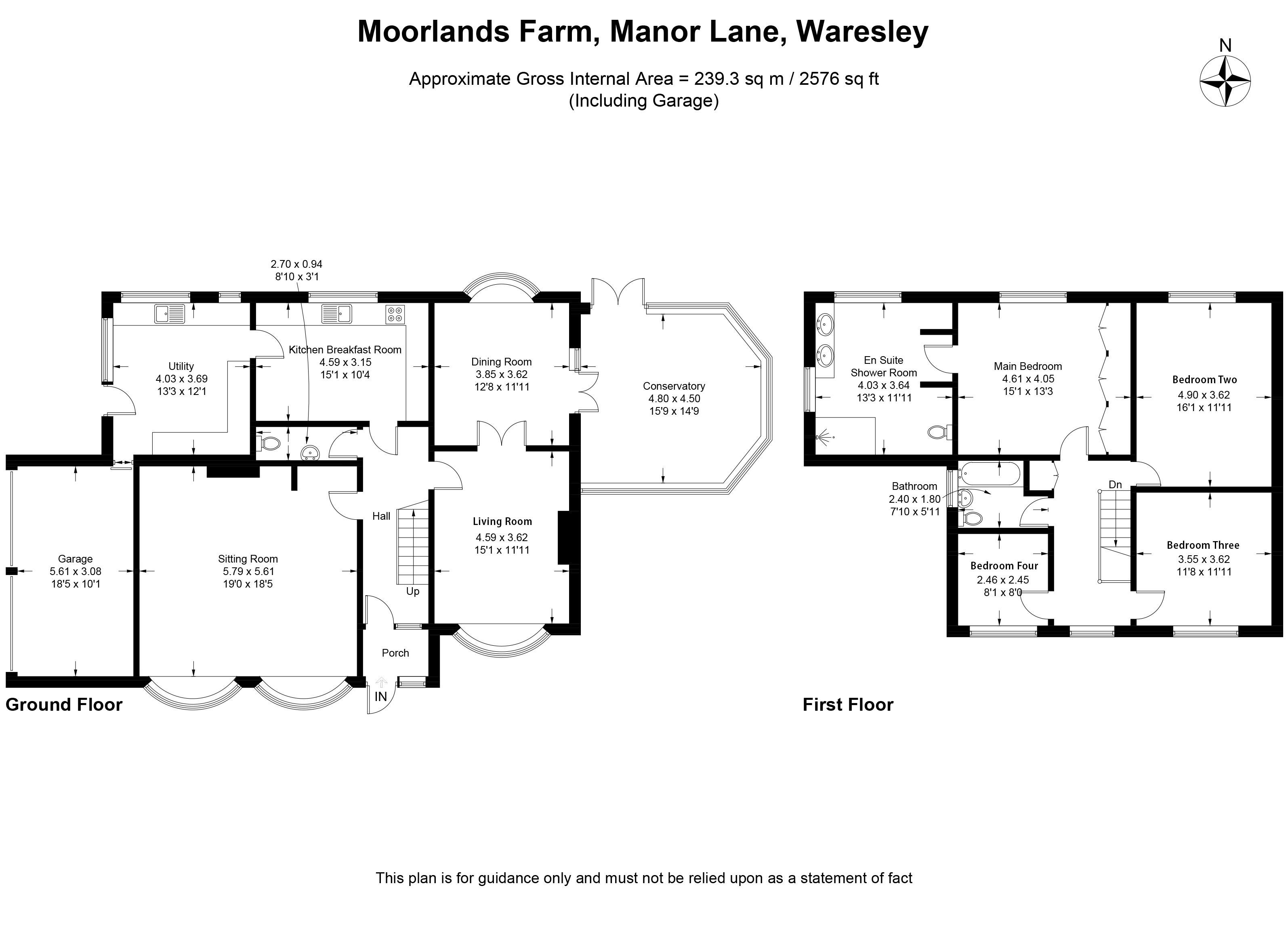 Moorlands Farm, Manor Lane, Kidderminster floorplan