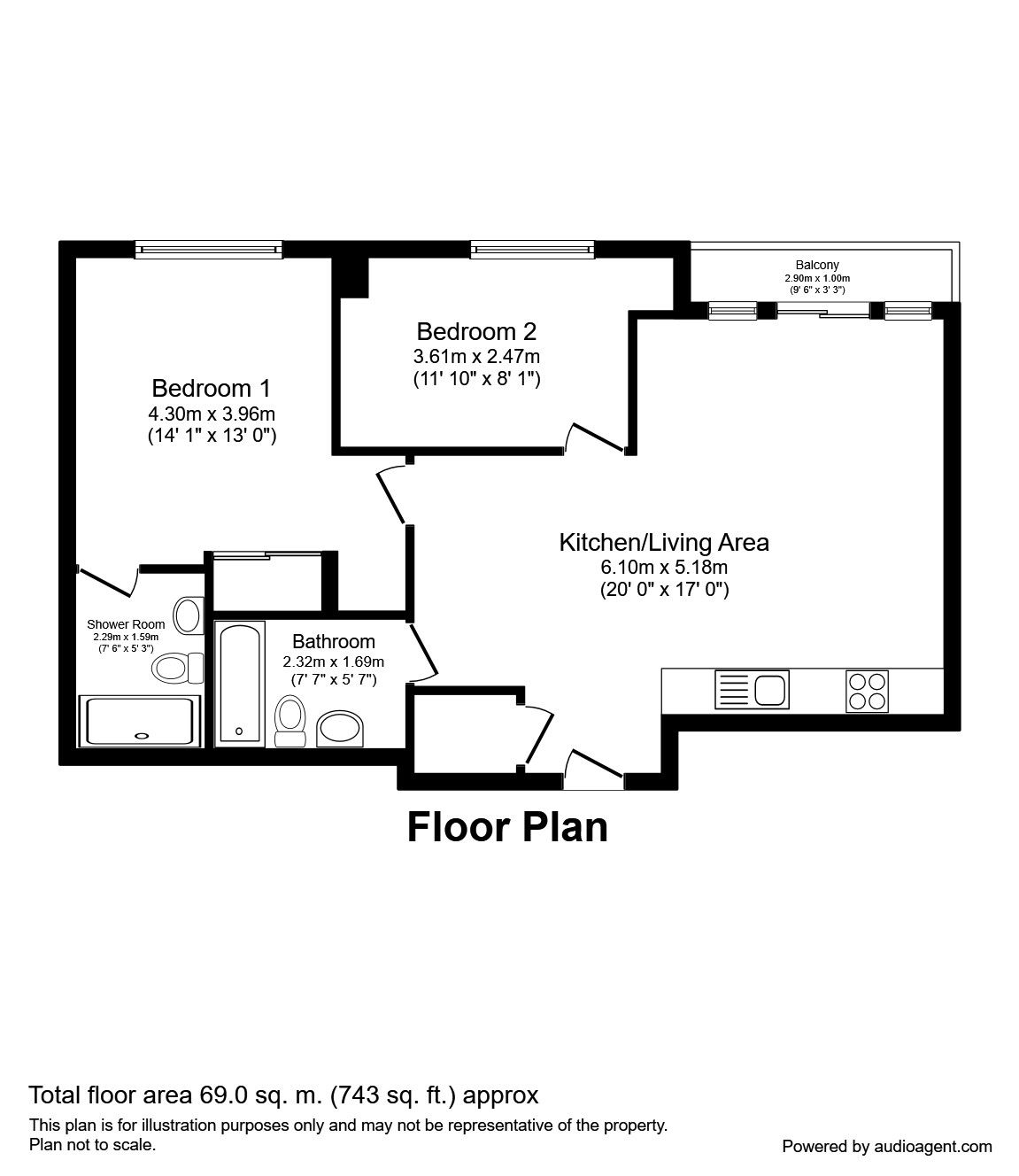 2 Bedrooms Flat to rent in Munday Street, Manchester M4