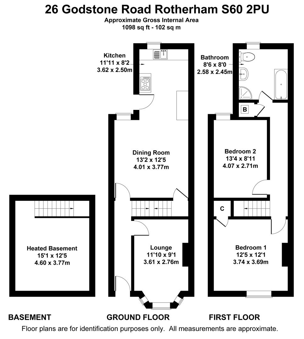 26, Godstone Road, Rotherham floorplan
