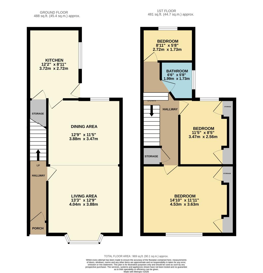 40, Mill Road, Kettering floorplan