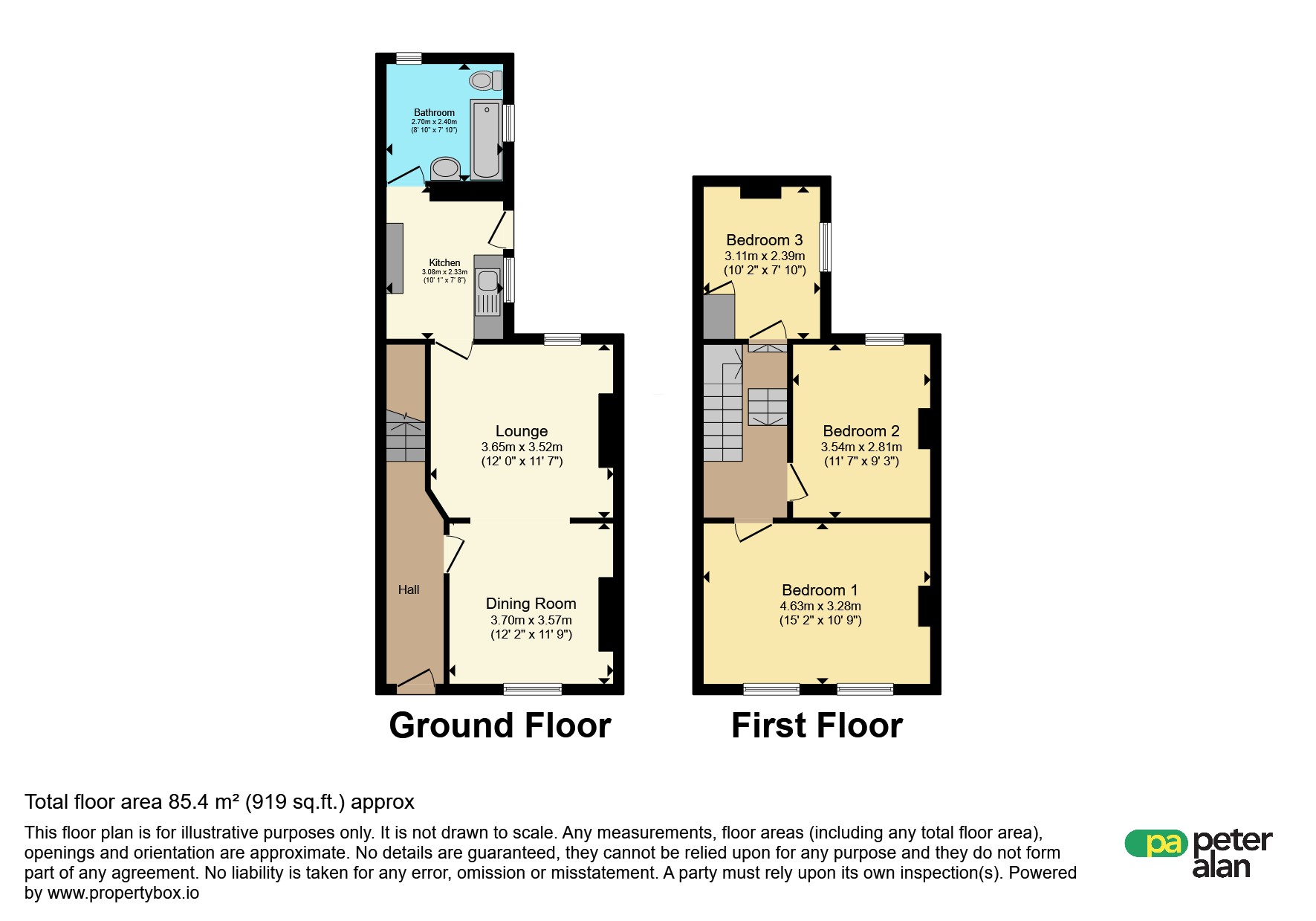 14, Whittington Street, Neath floorplan