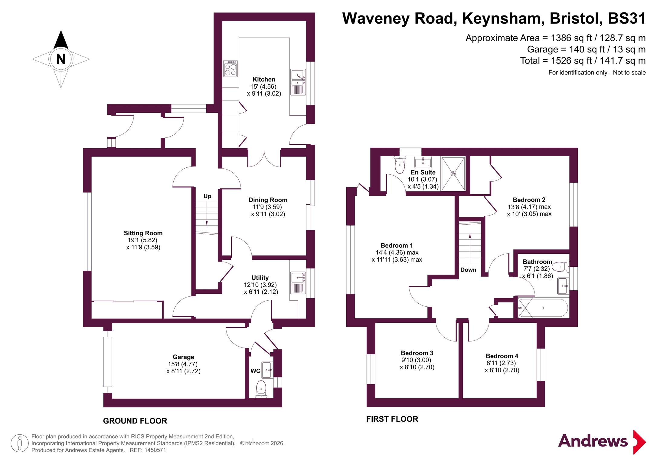 76, Waveney Road, Bristol floorplan