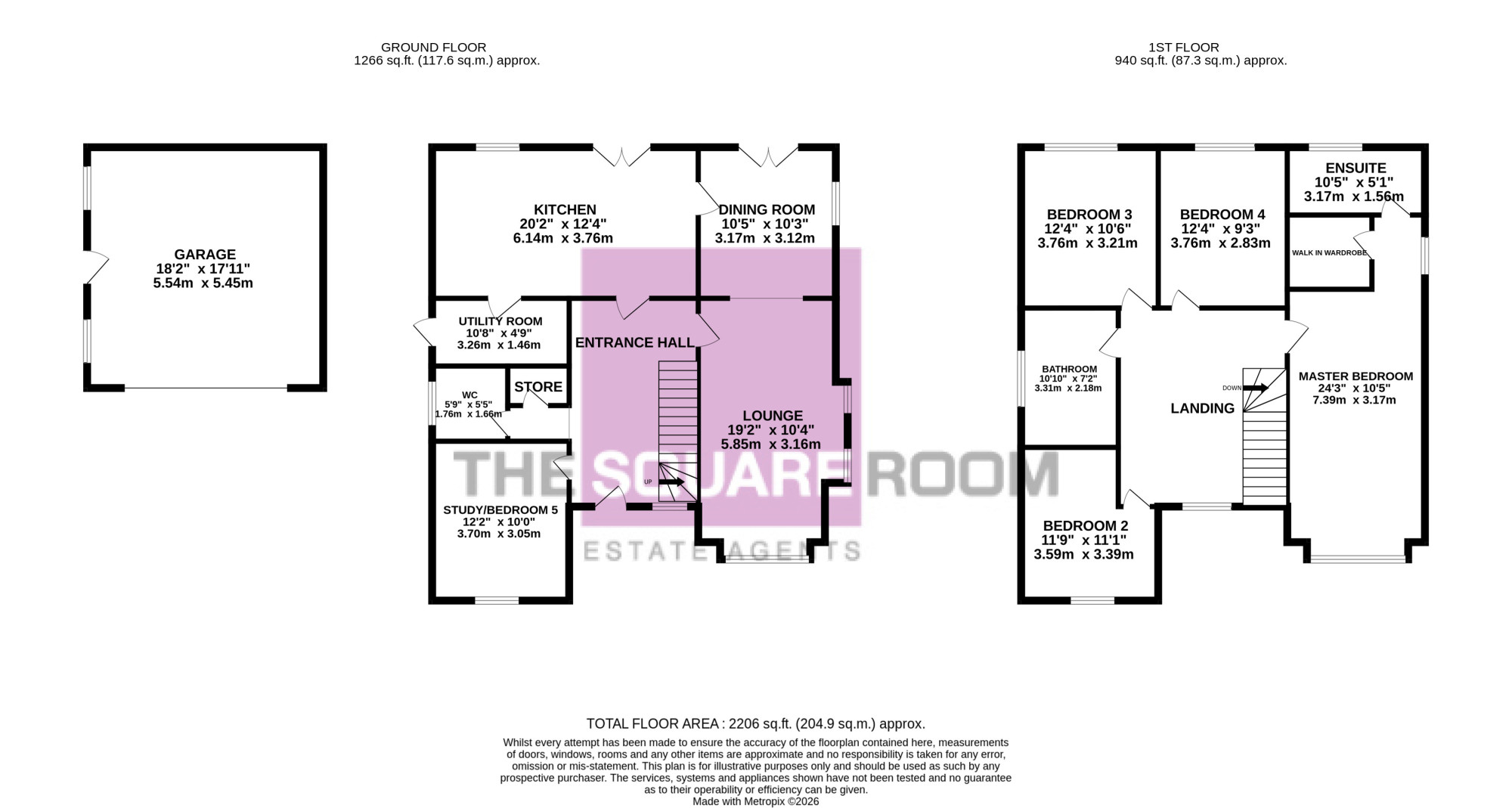 21, Elizabeth Close, Staining floorplan