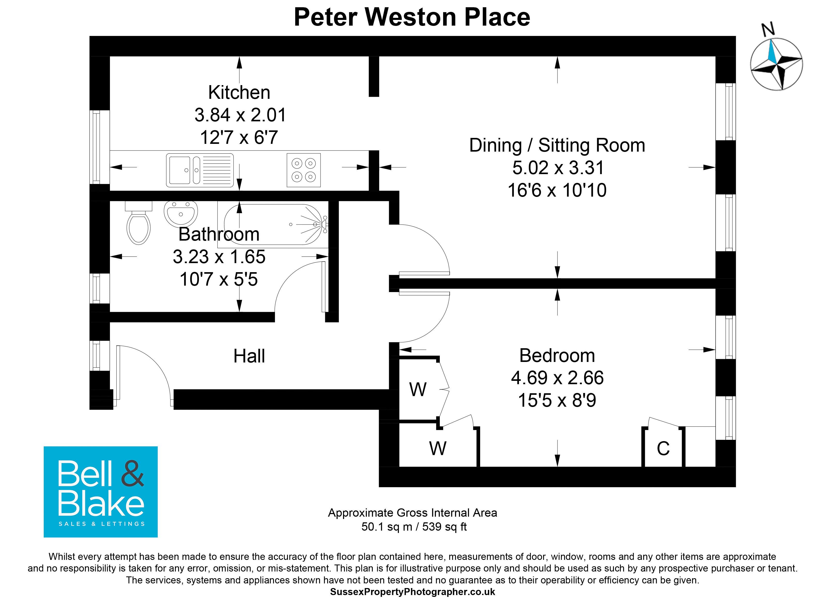 41, Peter Weston Place, Chichester floorplan