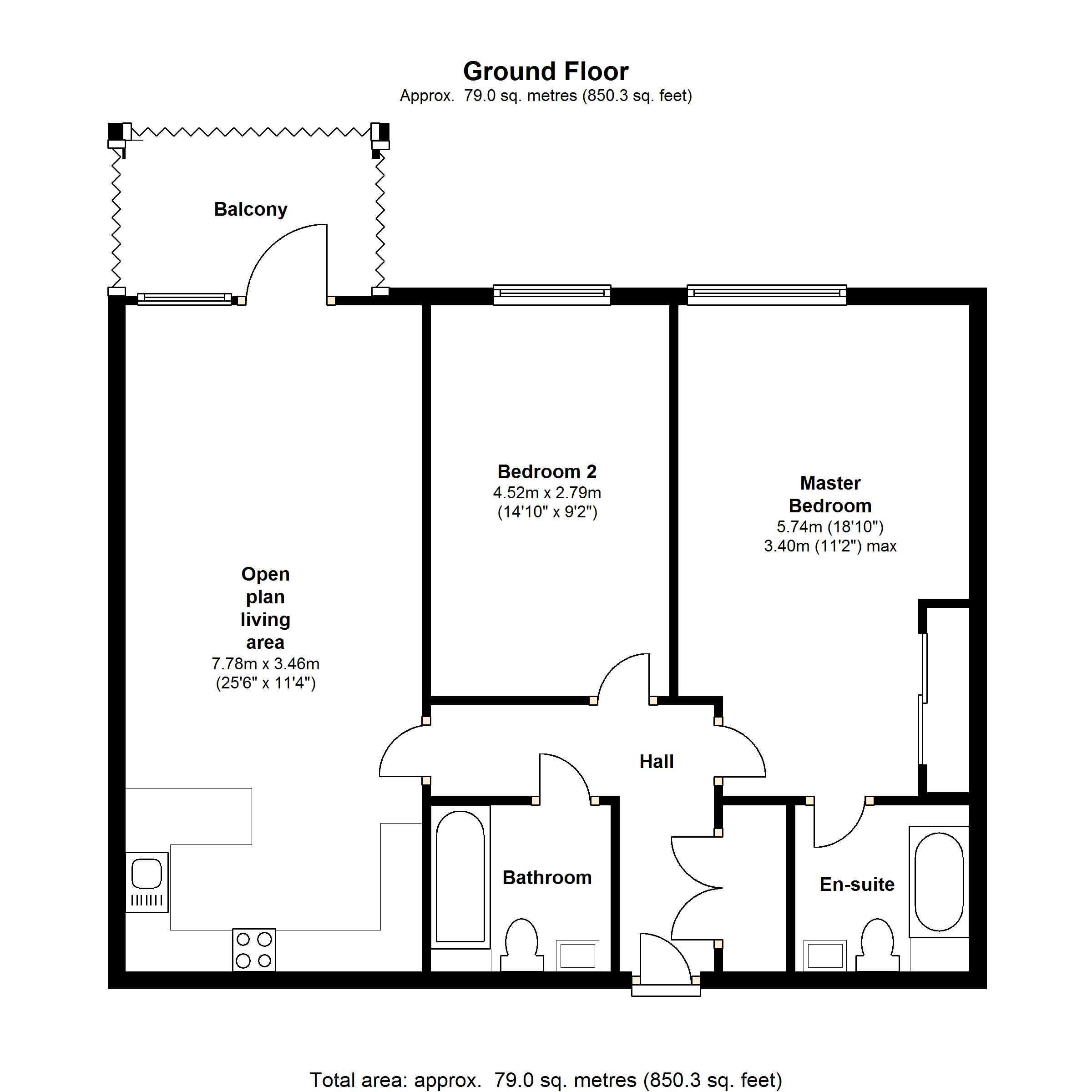 2 Bedrooms Flat to rent in Metropolitan Station Approach, Watford WD18