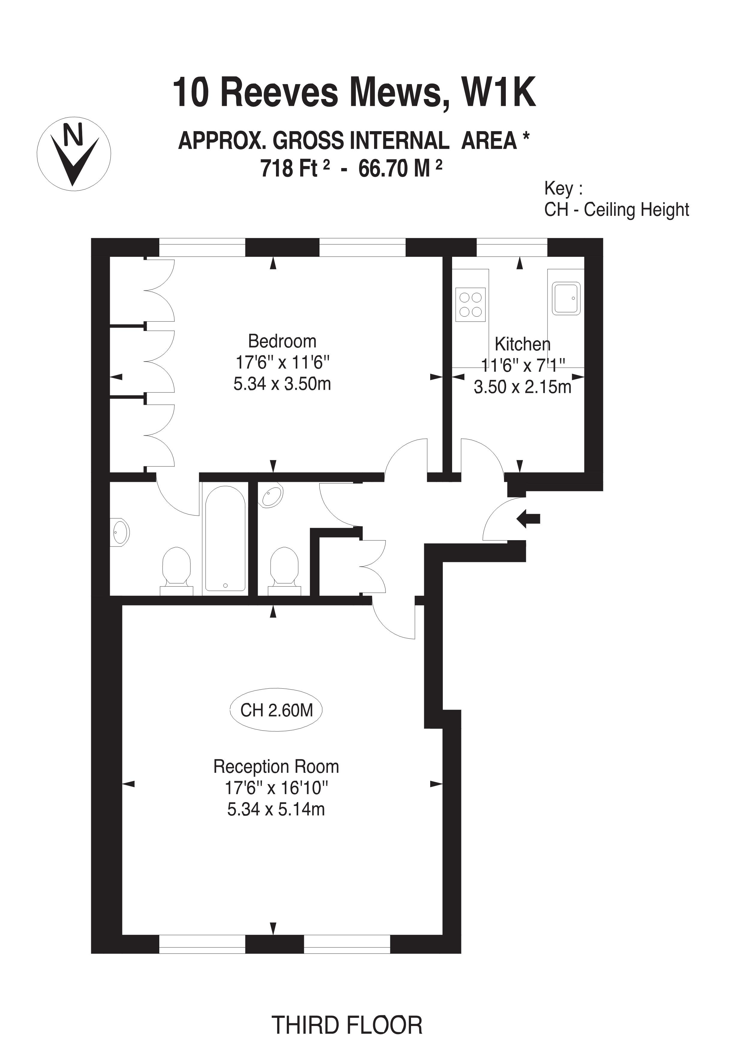1 Bedrooms Flat to rent in Reeves Mews, Mayfair W1K