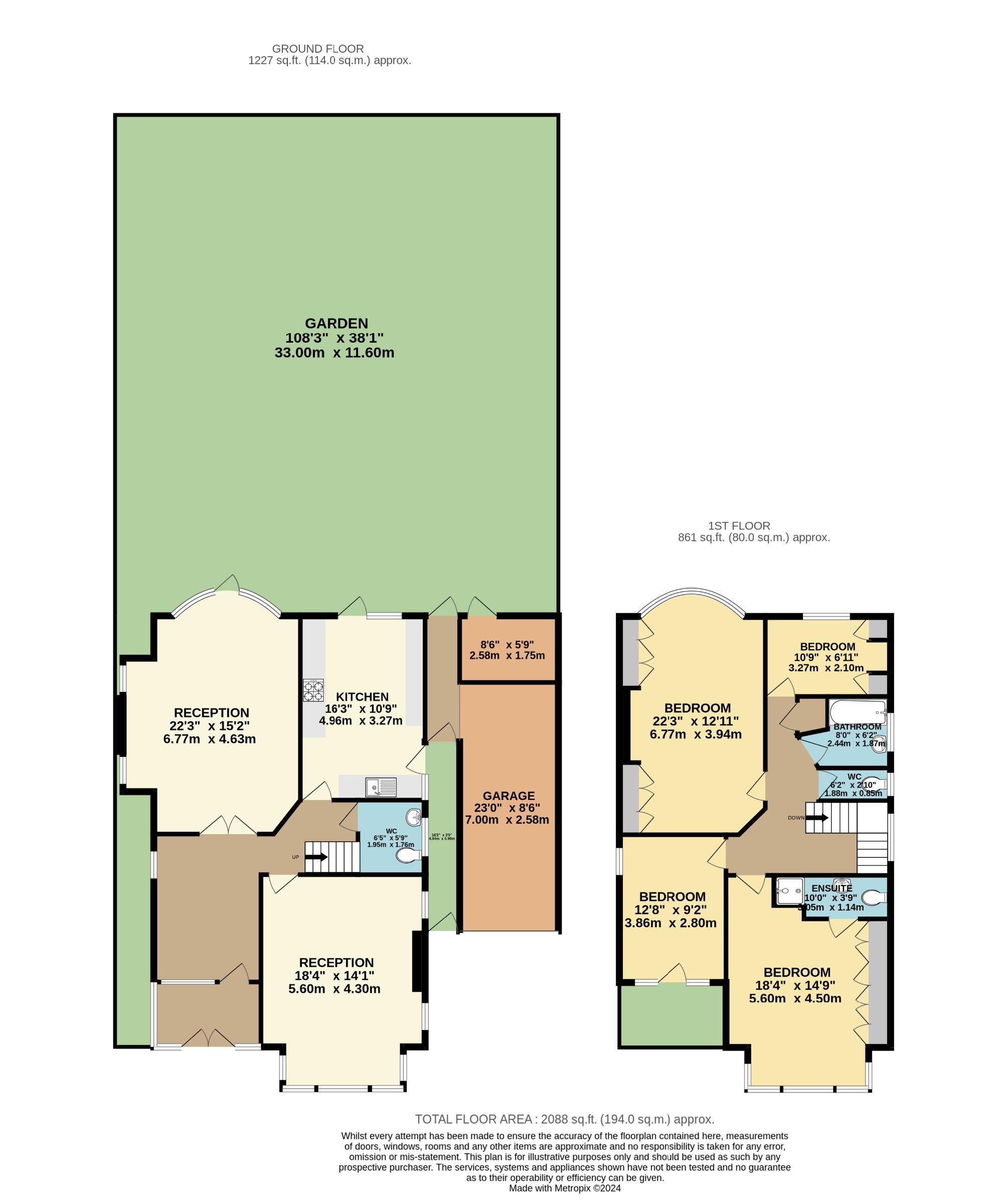 25 Beech Drive, London floorplan