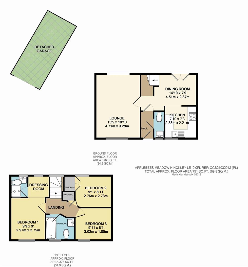 15, Applebees Meadow, Hinckley floorplan
