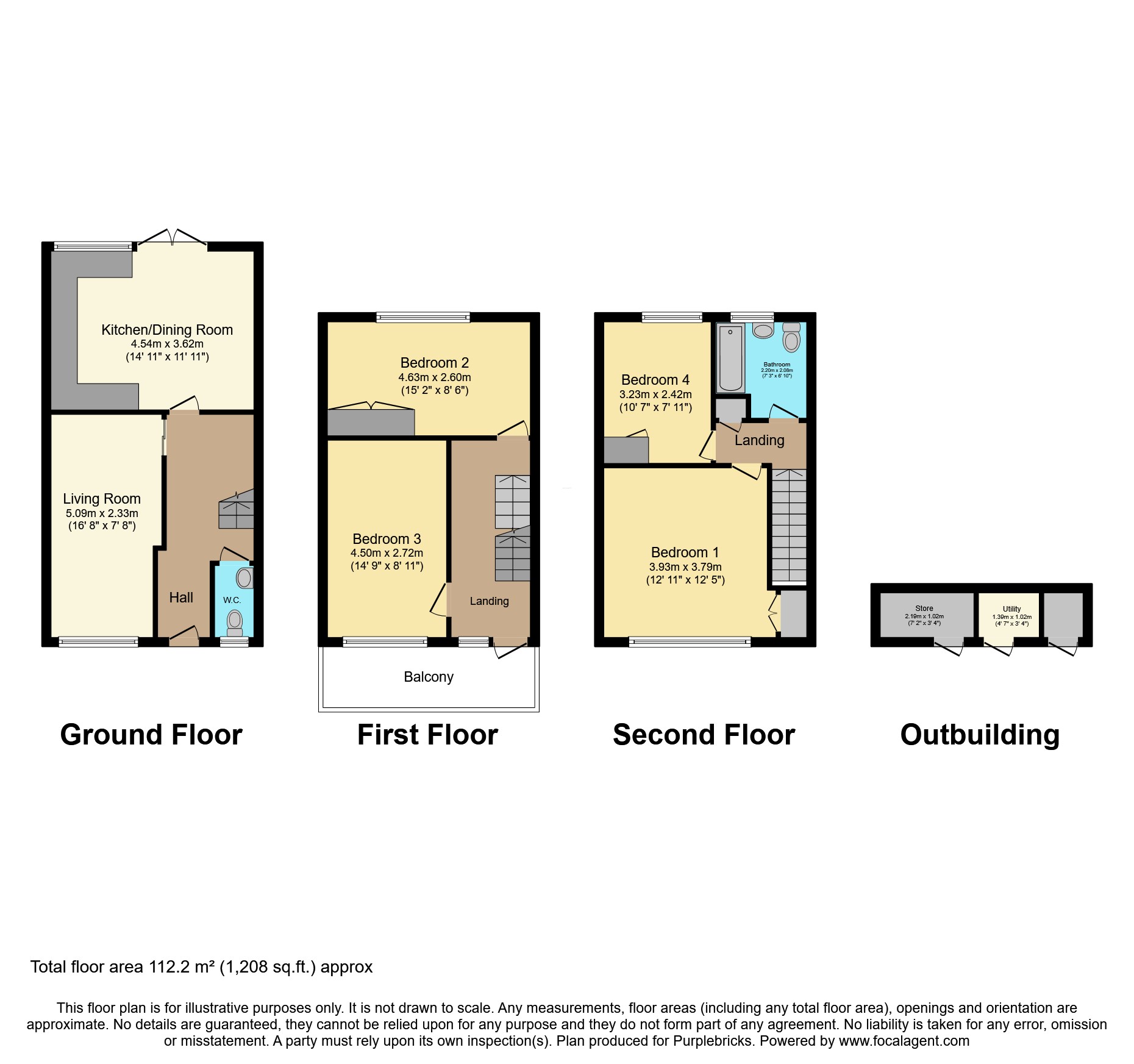 62, Nuns Street, Derby floorplan