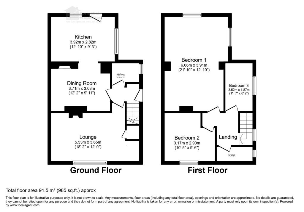 7, Greenfield Close, Stoke-on-Trent floorplan
