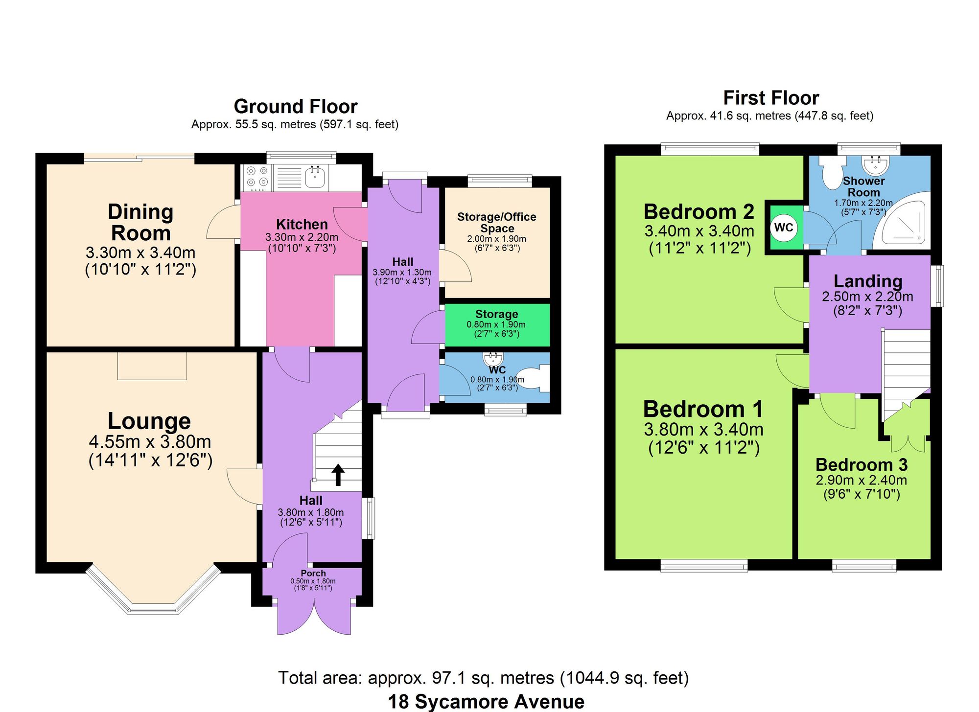 18 Sycamore Avenue, Chesterfield floorplan