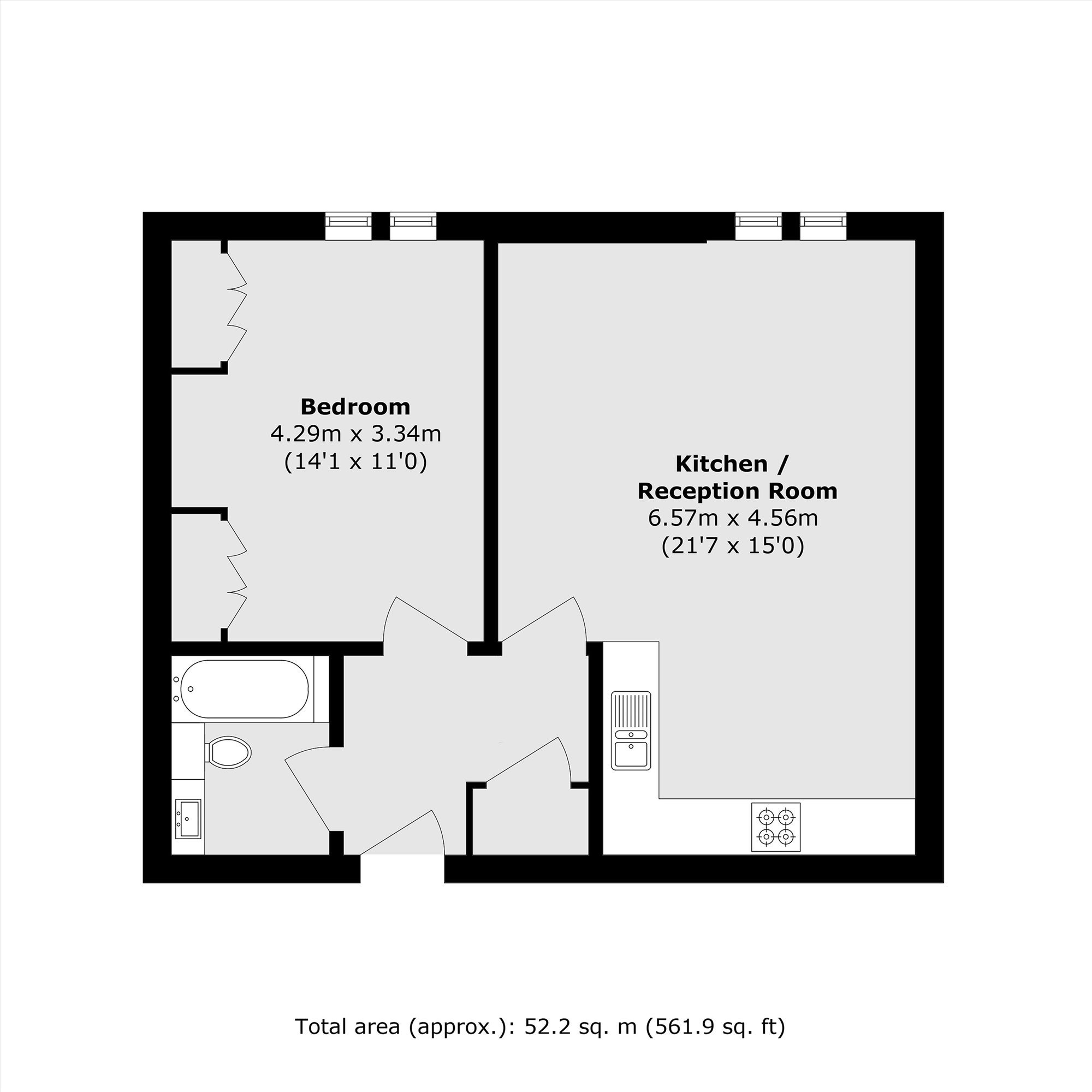 Flat 28, Lancaster House, Borough Road, Isleworth floorplan