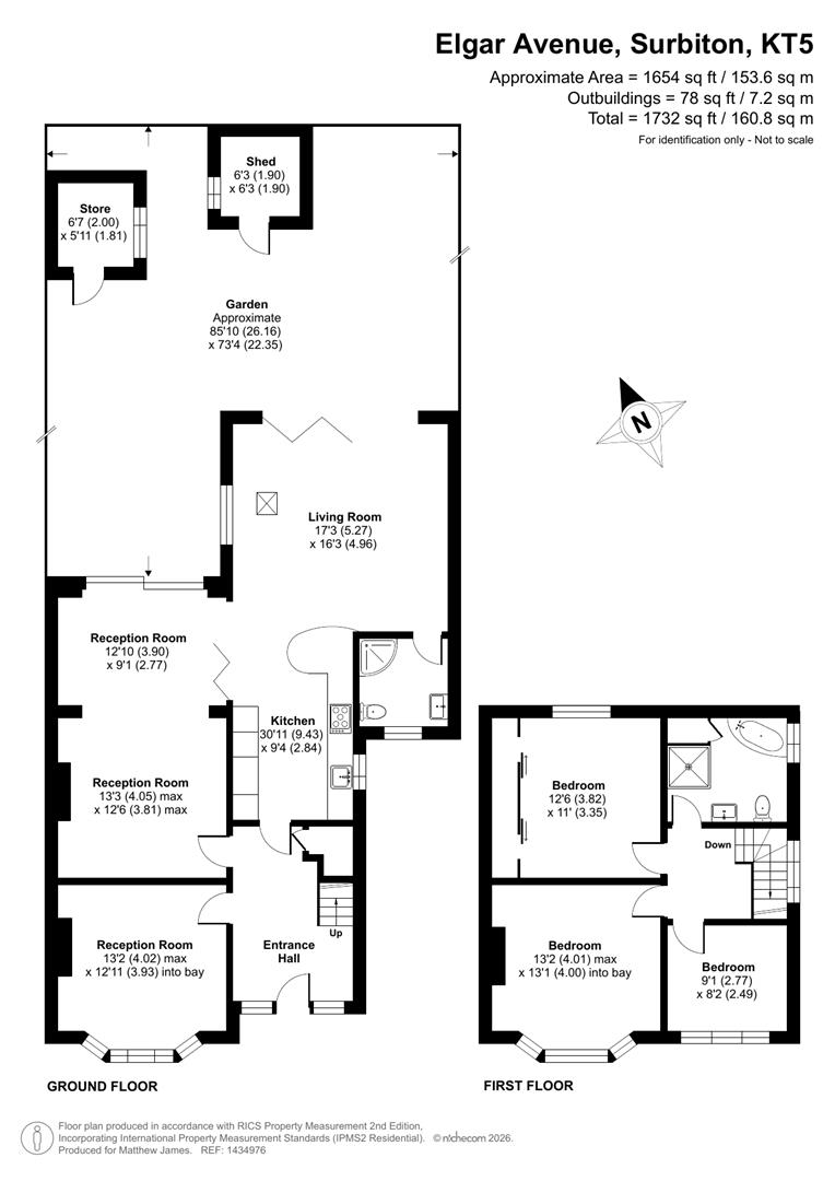 48, Elgar Avenue, Surbiton floorplan