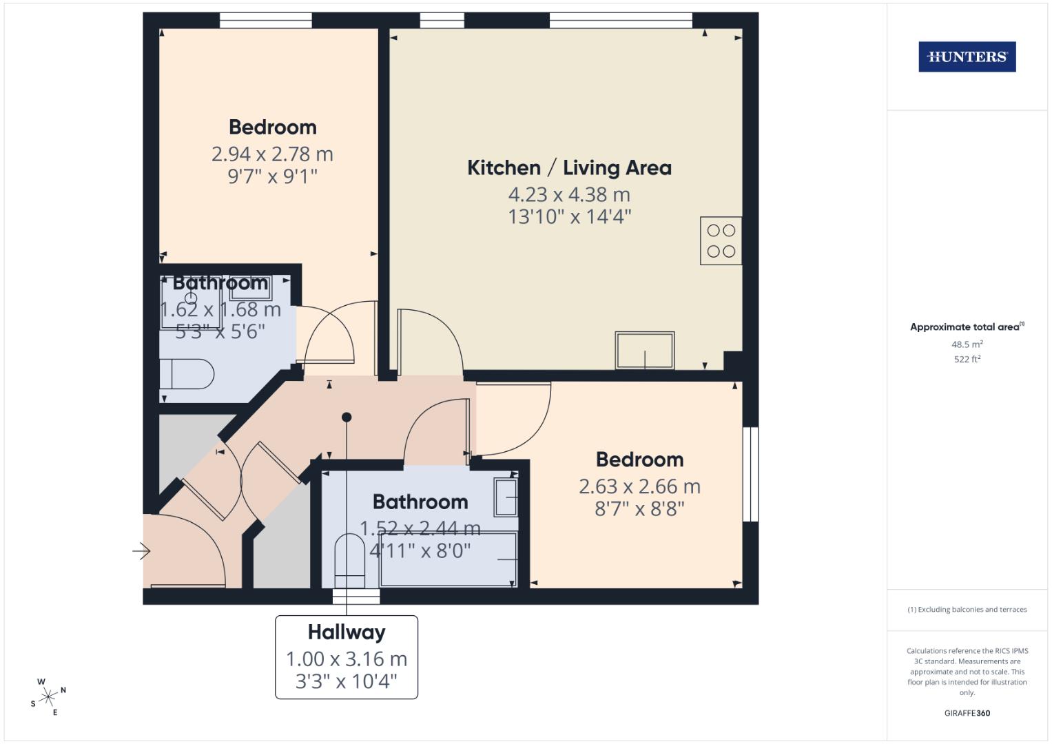 Harcourt Mansions, Whitworth Crescent, Southampton floorplan