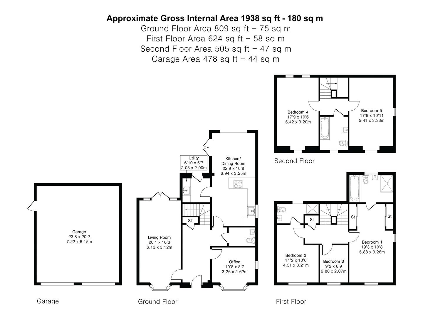 57, Stanley Road, Great Chesterford floorplan