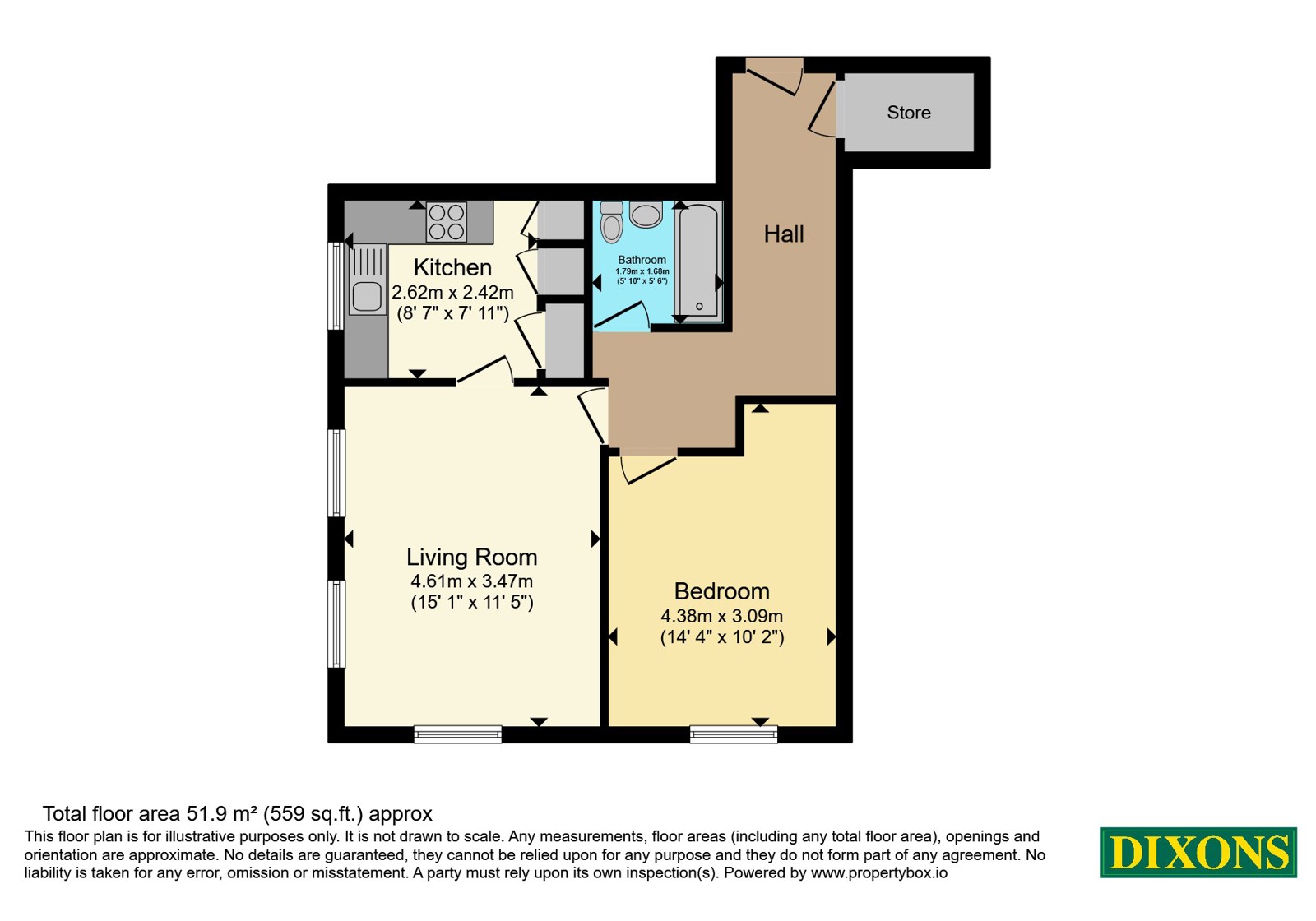 Flat 20, Bowen Court,, Wake Green Park, West Midlands floorplan