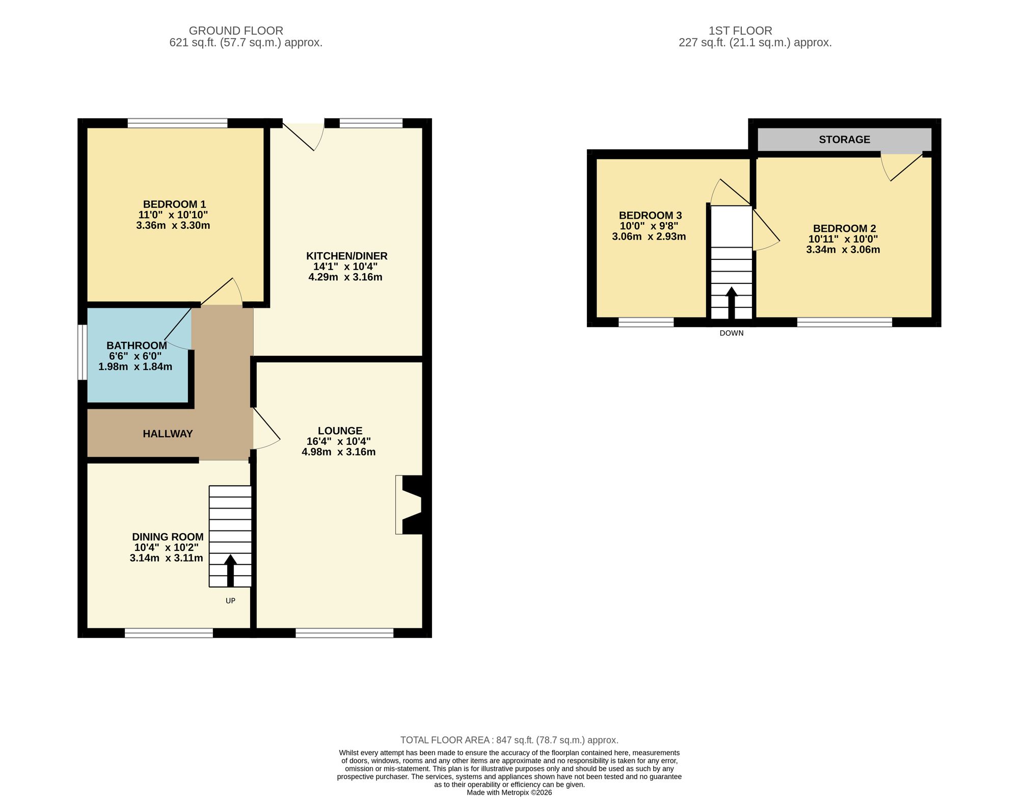 9 First Avenue, Bury floorplan