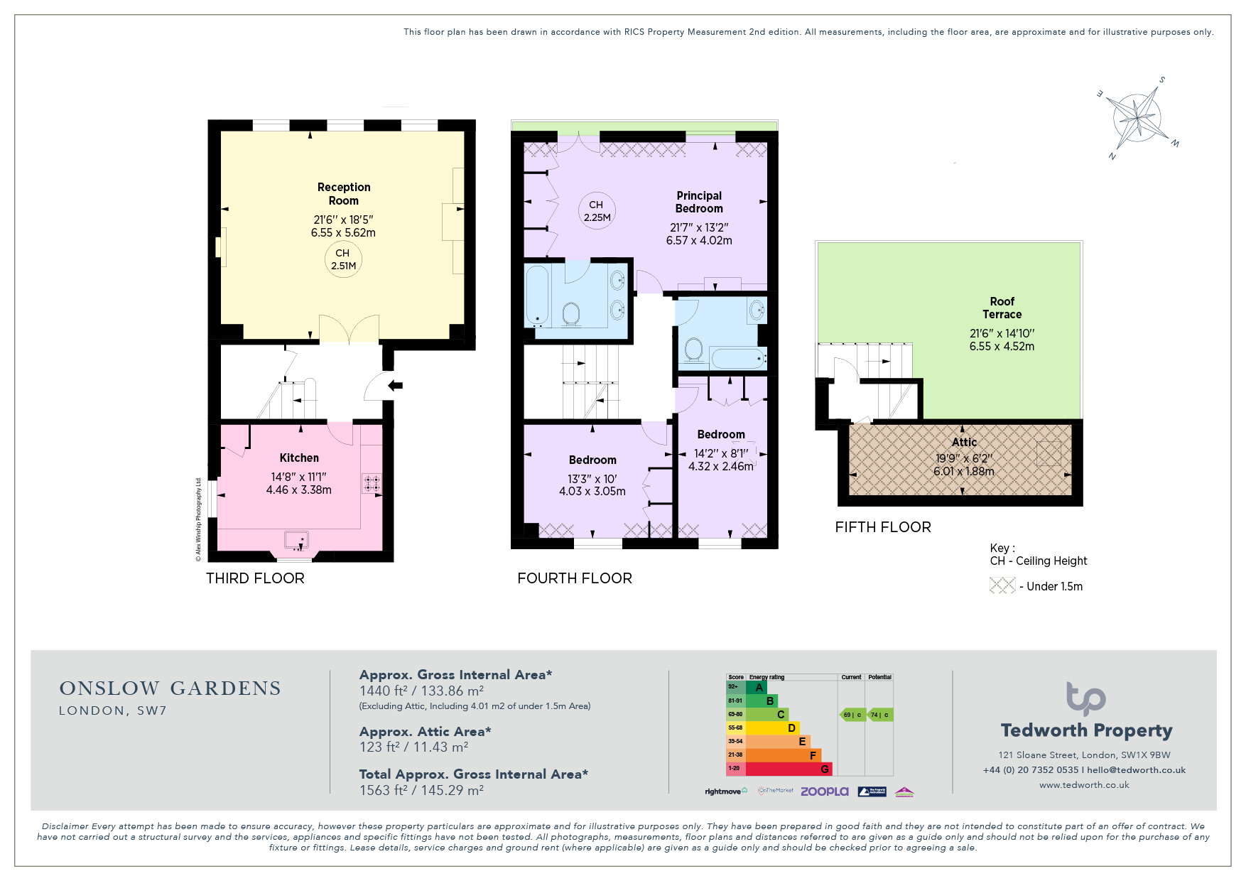 Flat 7, 34, Onslow Gardens, London floorplan