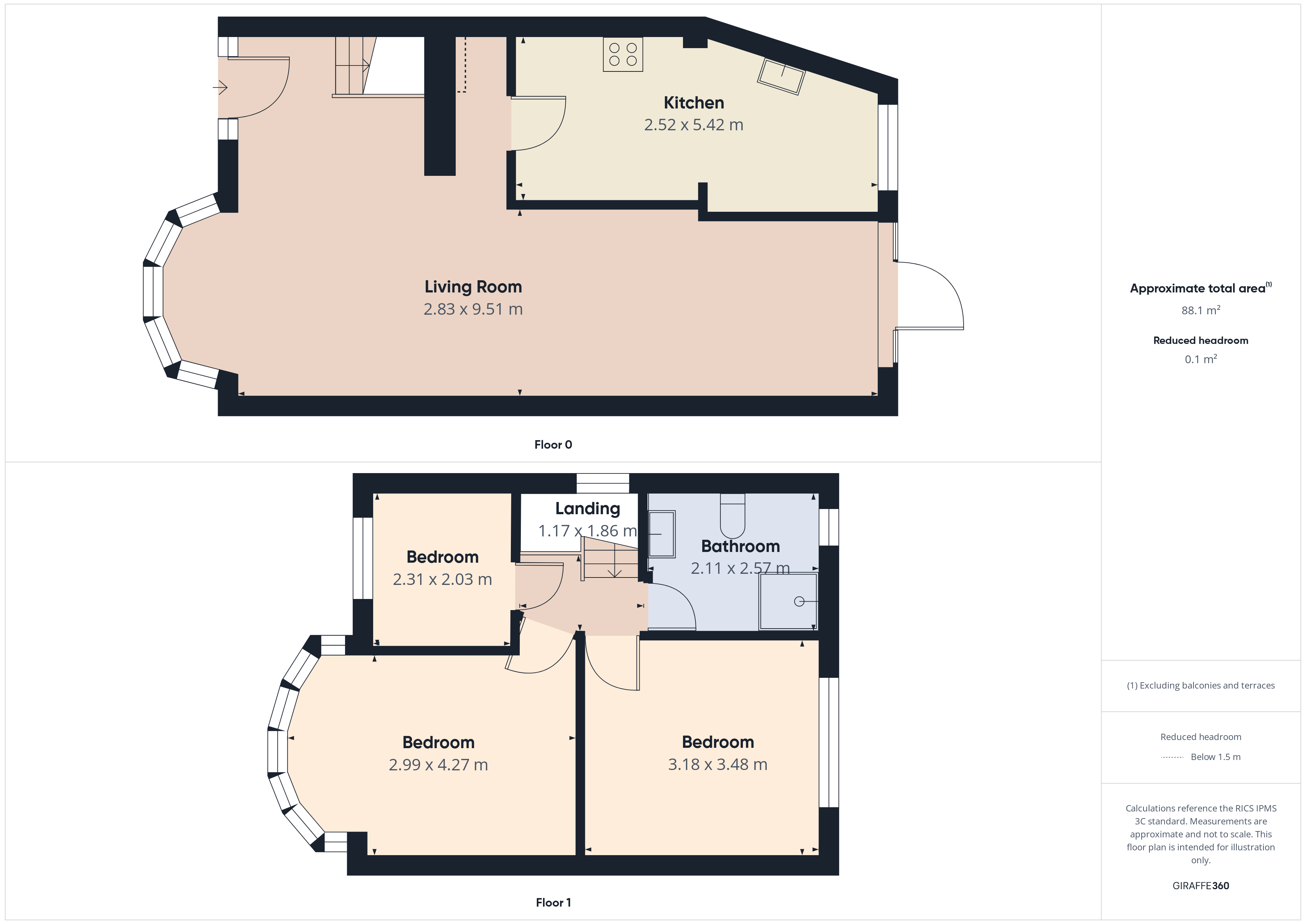 28, Harley Crescent, Middx floorplan