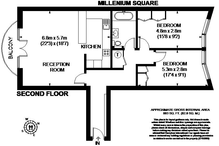 Millennium Square, London floorplan