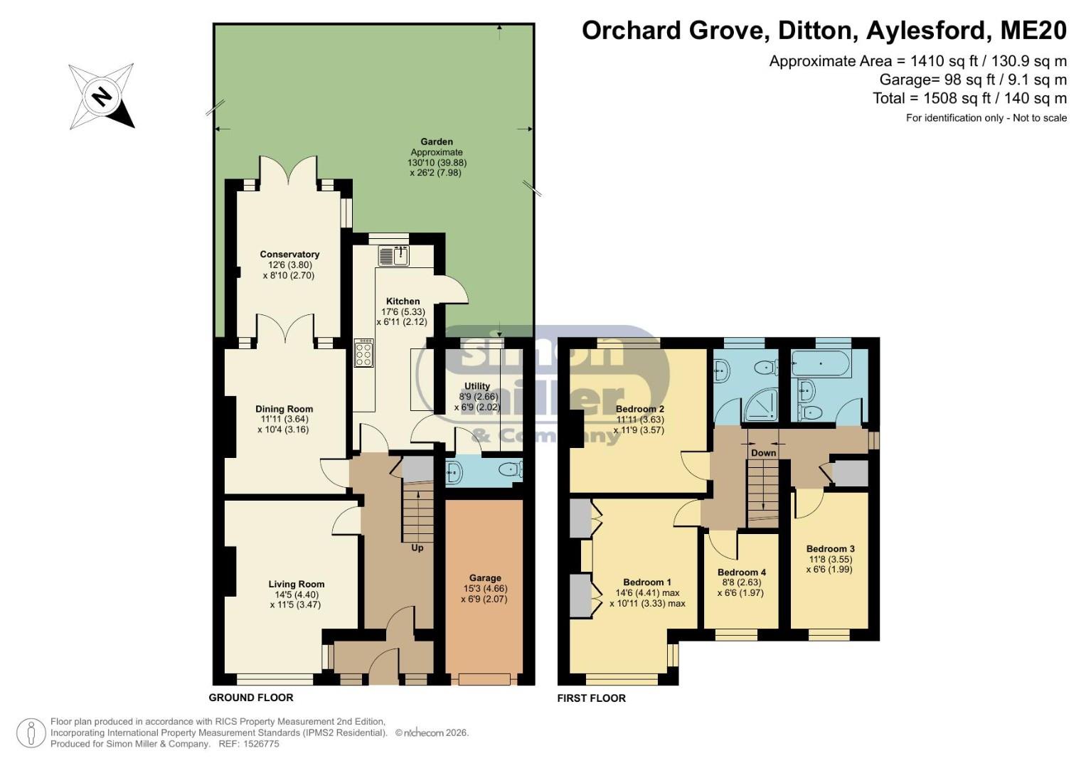35, Orchard Grove, Aylesford floorplan