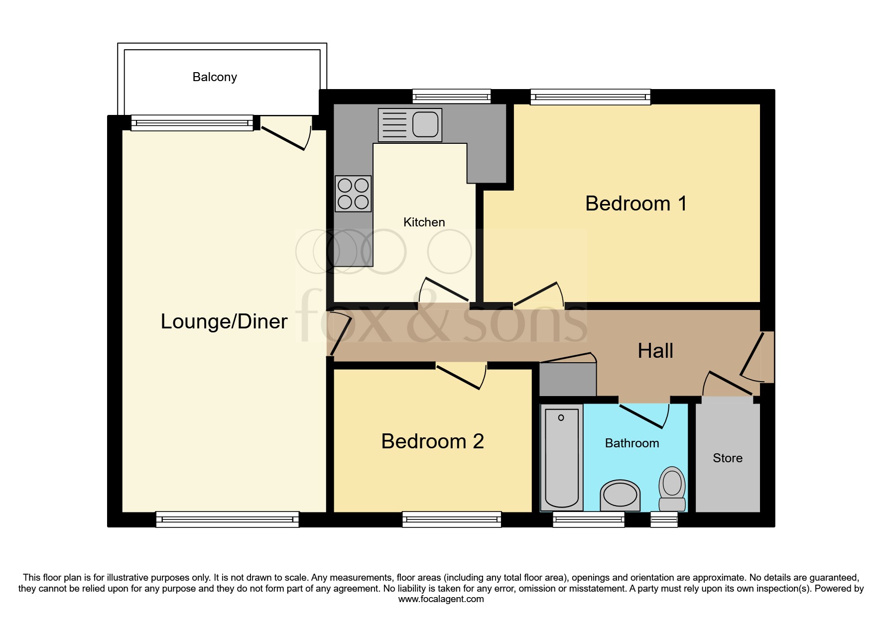 Flat 9, Lacehurst Court, 43, Cavendish Road, Bournemouth floorplan