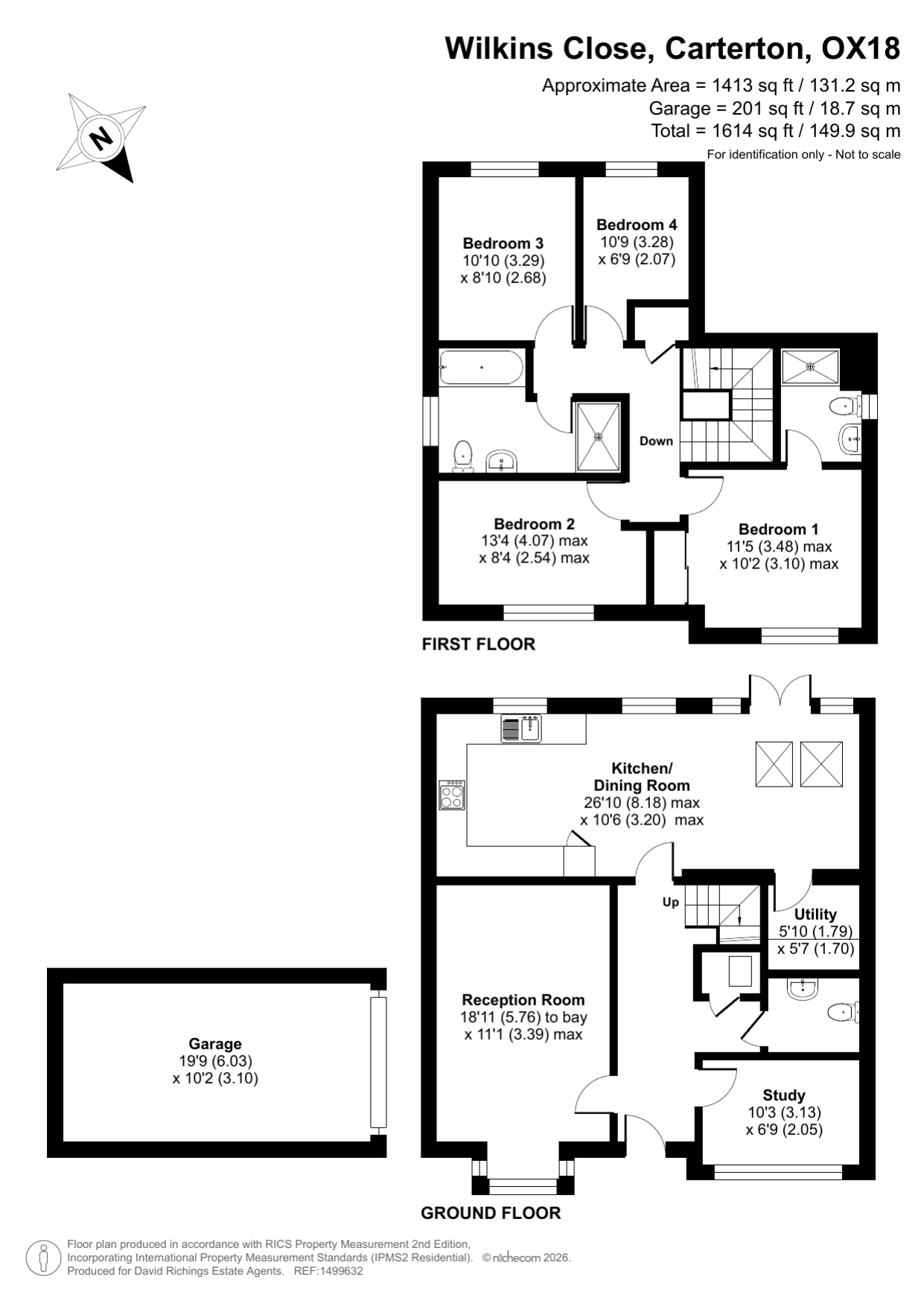 18, Wilkins Close, Carterton floorplan