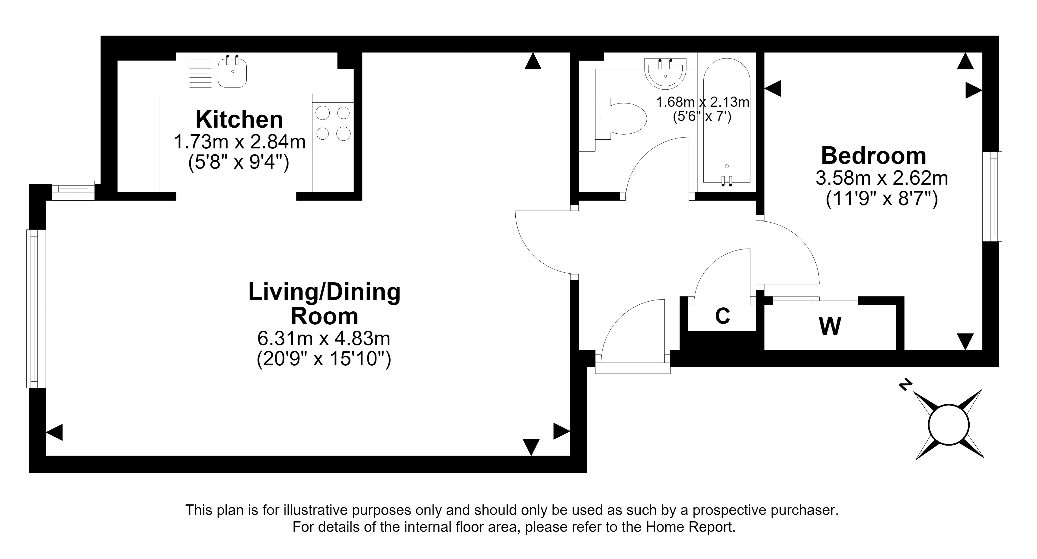 56/2, Peffermill Road, Peffermill, Edinburgh floorplan