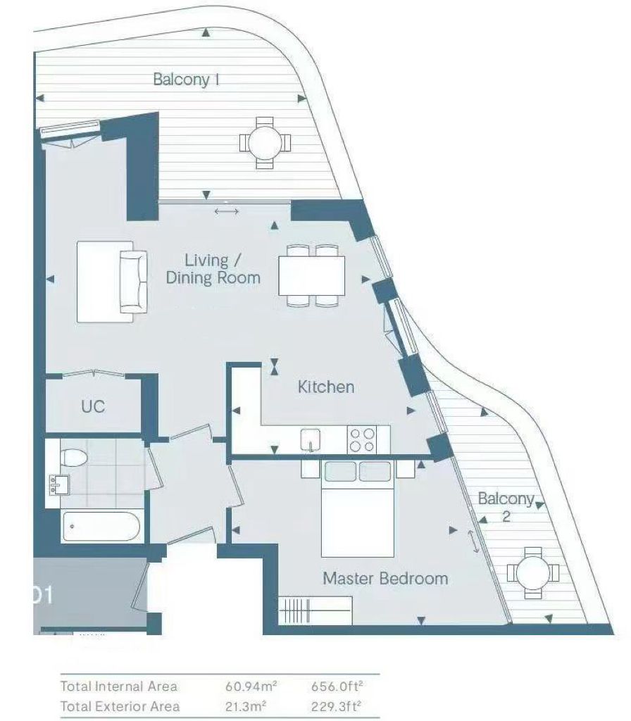 Truro House, London floorplan